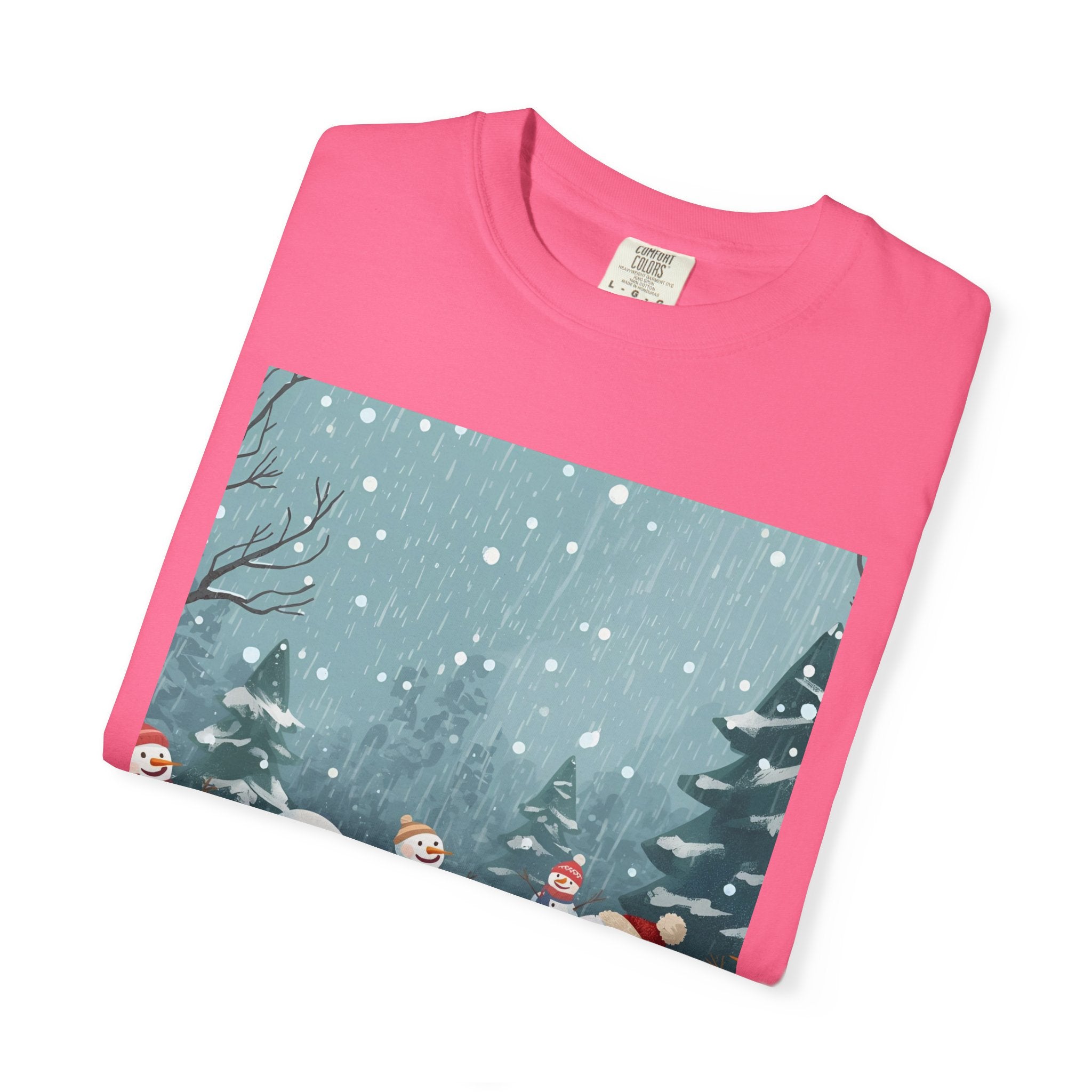 Festive Christmas Winter Wonderland Snowman T-shirt | Holiday Tee, Christmas Apparel, Gift for Him/Her, Graphic Shirt, Seasonal Fashion