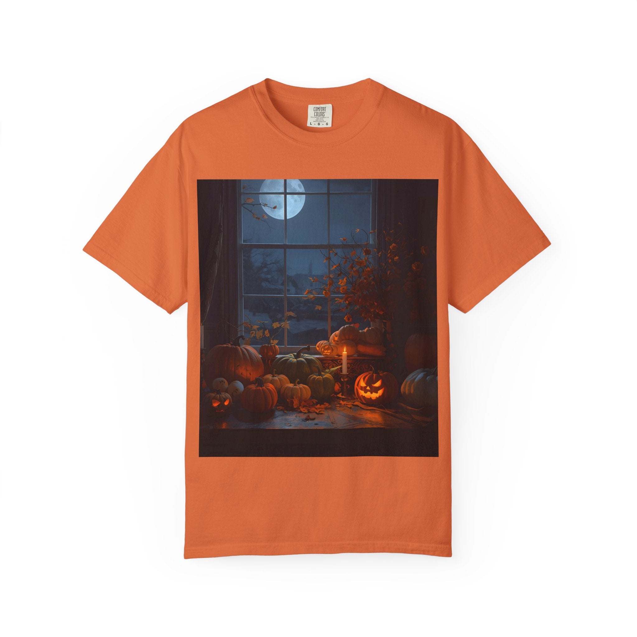 Spooky Autumn Pumpkin Vibes Halloween T-Shirt, Casual Fall Tee, Unisex Graphic Shirt, Pumpkin Lover Gift, Cozy Seasonal Apparel
