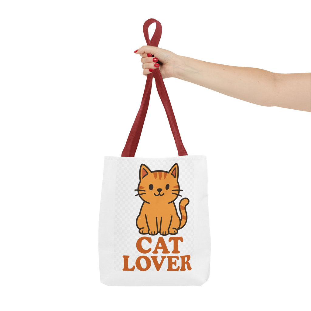 Cat Lover Tote Bag, Eco-Friendly Cat Lover Gift, Cute Pet Owner Accessory, AOP Cat Design, Ideal for Everyday Use, Cat Themed Shopping Bag