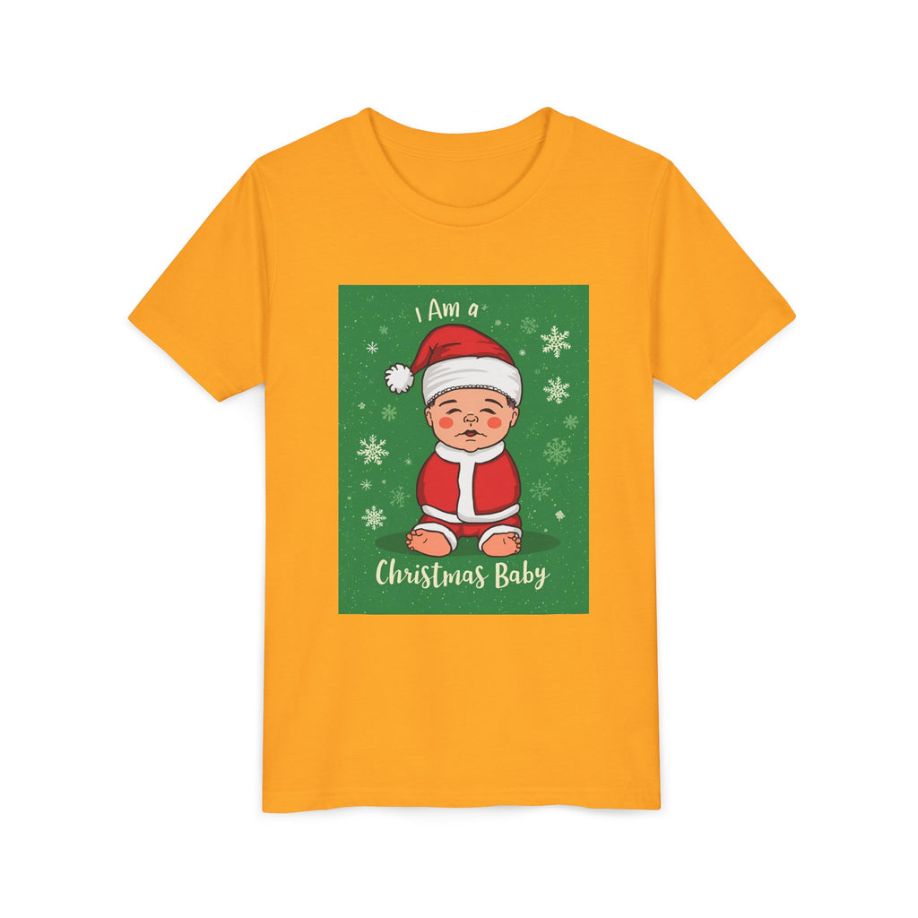 I Am A Christmas Baby Youth Short Sleeve Tee