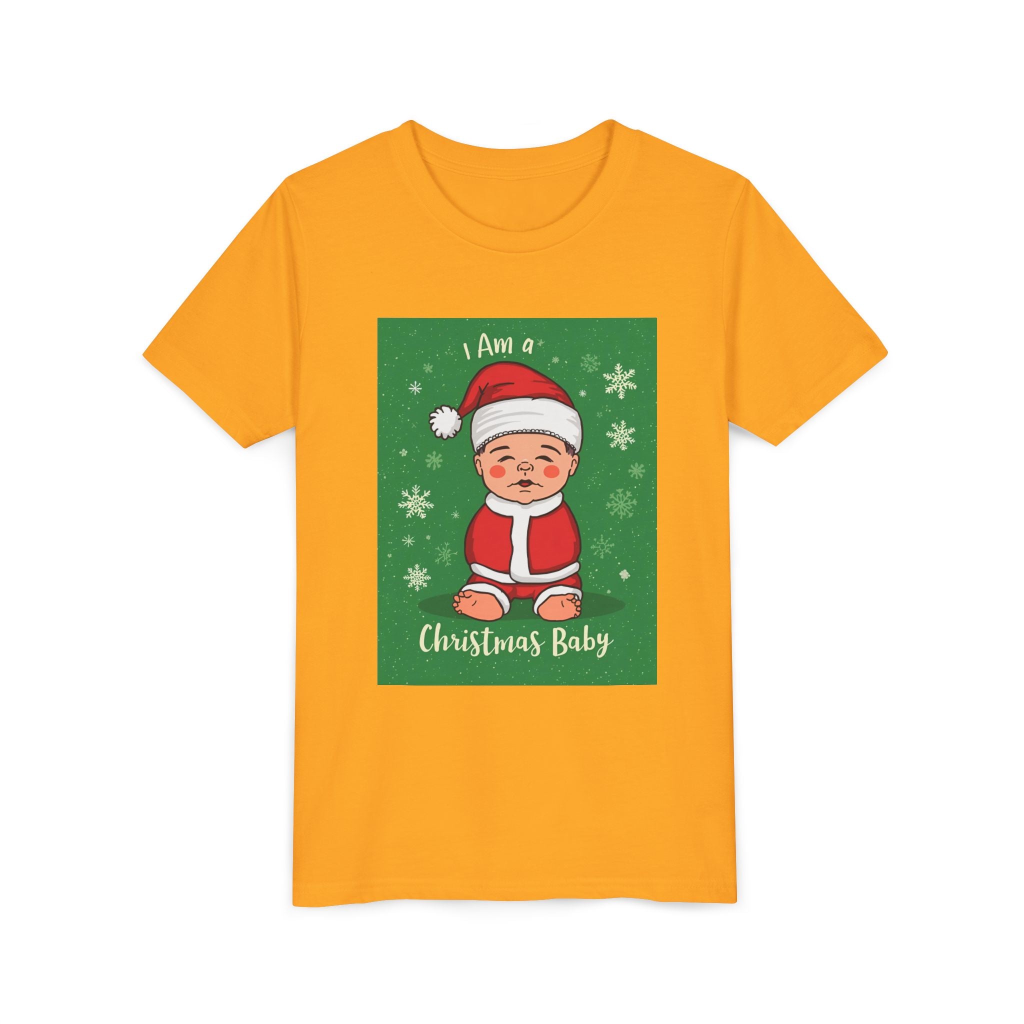 I Am A Christmas Baby Youth Short Sleeve Tee