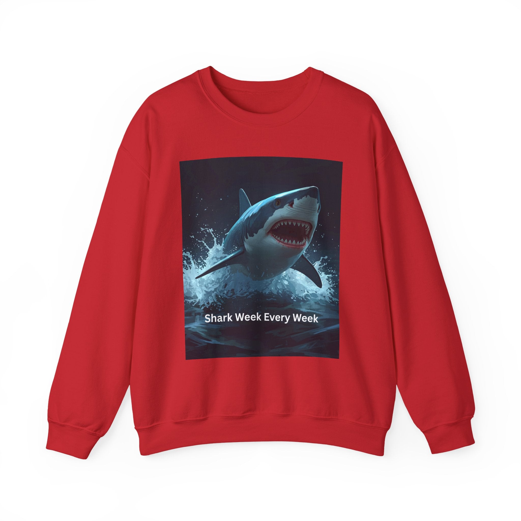 Shark Week Crewneck Sweatshirt, Fun Gift for Shark Lovers, Cozy Apparel for Beach Lovers, Unique Summer Fashion, Undersea Adventure [...]