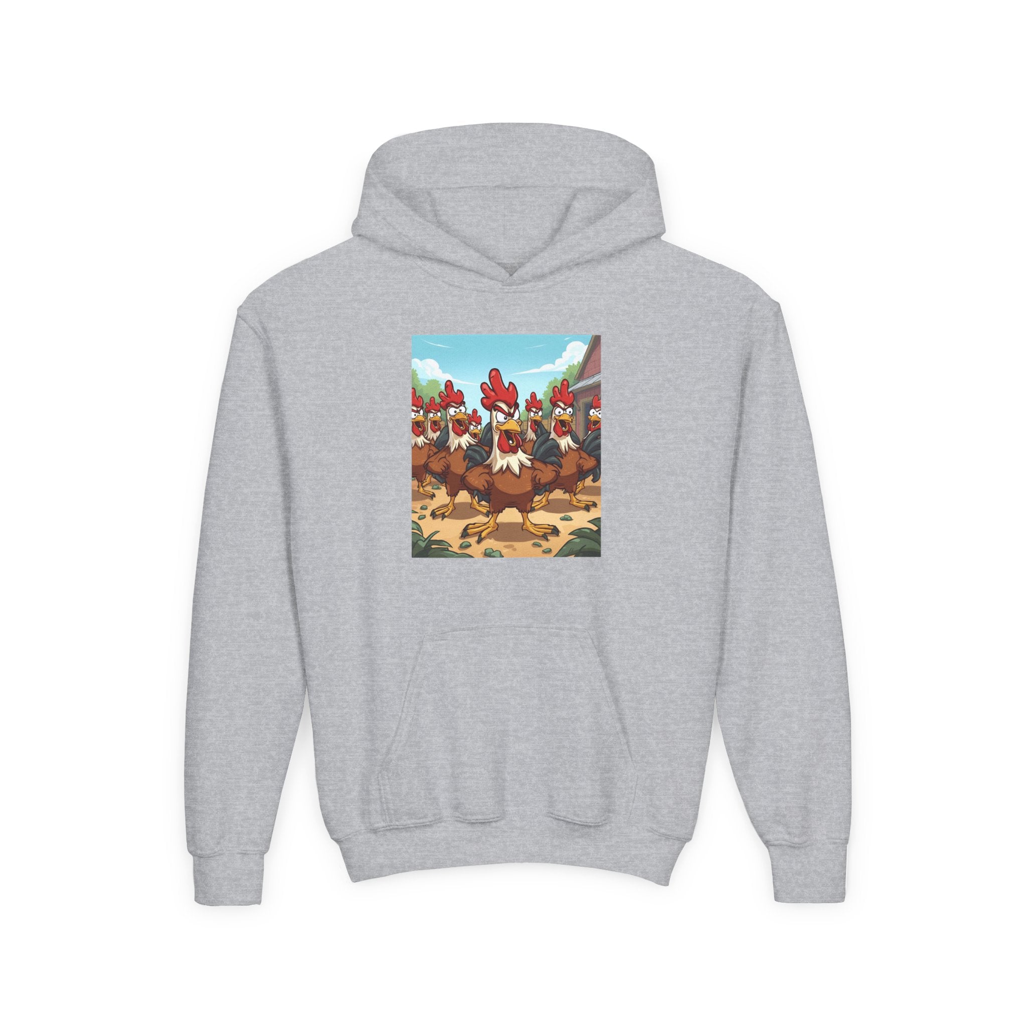 Chicken Funny Youth Heavy Blend Hooded Sweatshirt