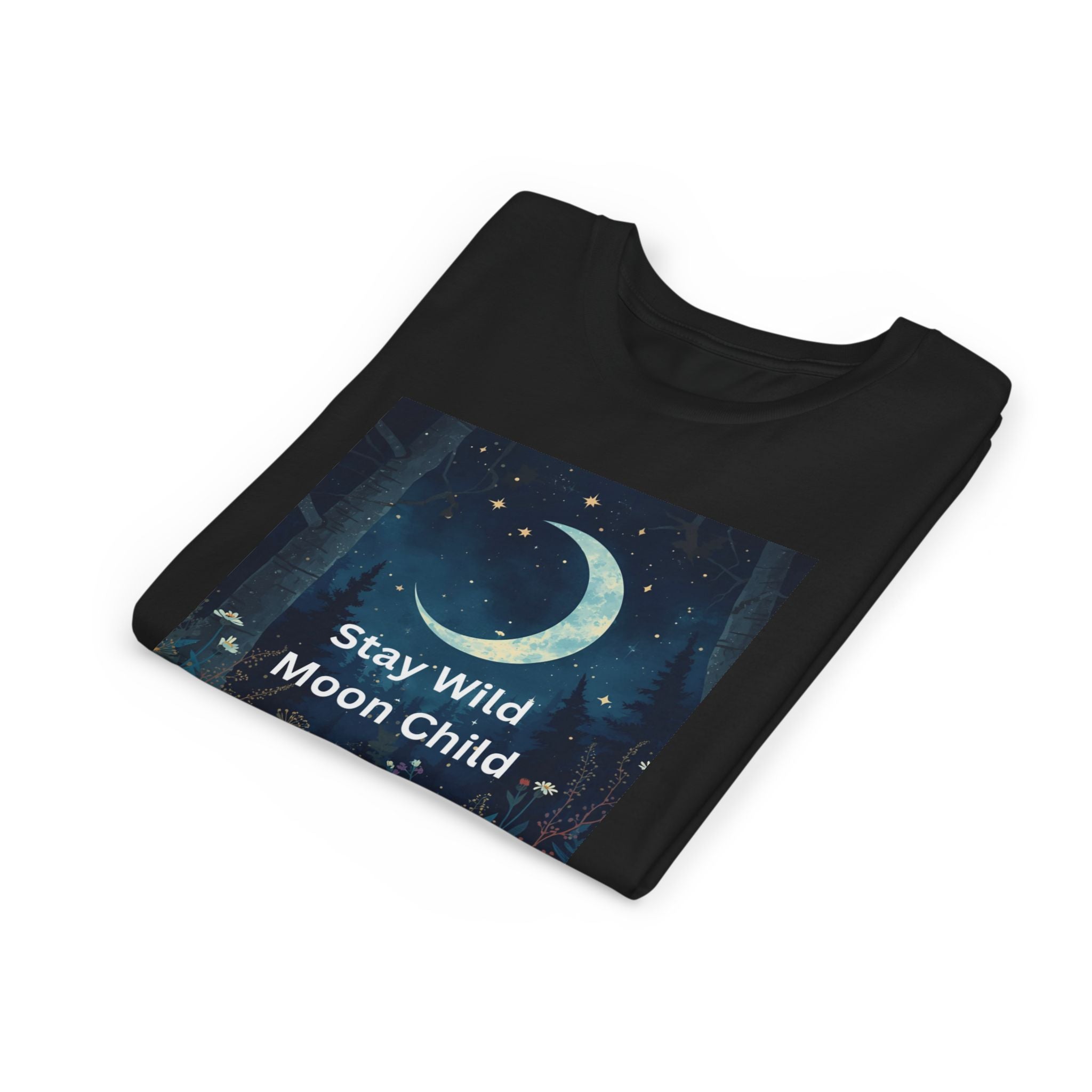 Stay Wild Moon Child Youth Tee - Adventure Tee, Nature Inspired Shirt, Cute Kids Clothing, Gift for Young Explorers, Eco-Friendly Tee