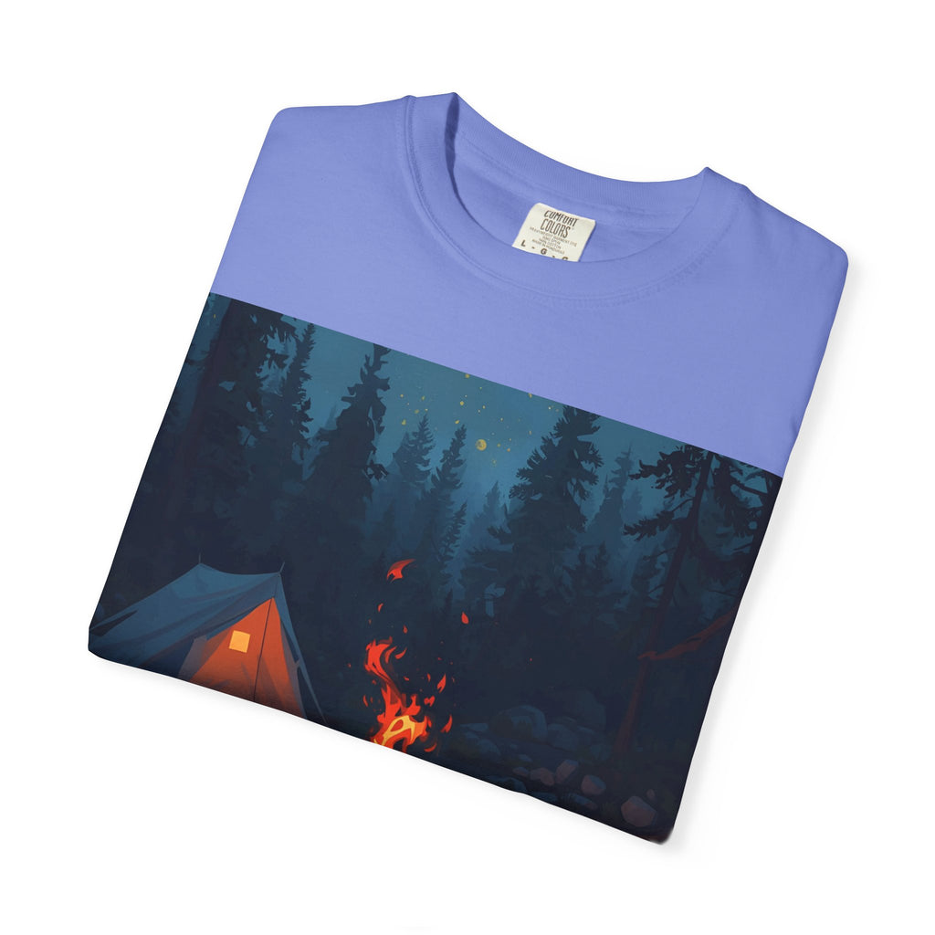 Campfire Adventure T-Shirt - Unisex Outdoors Shirt, Camping Apparel, Nature Lover Gift, Travel Tee, Boho Style Wear