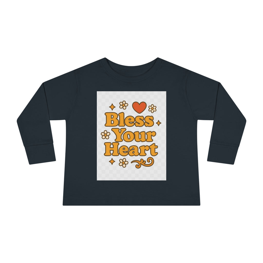 Toddler Long Sleeve Tee - "Bless Your Heart" Design