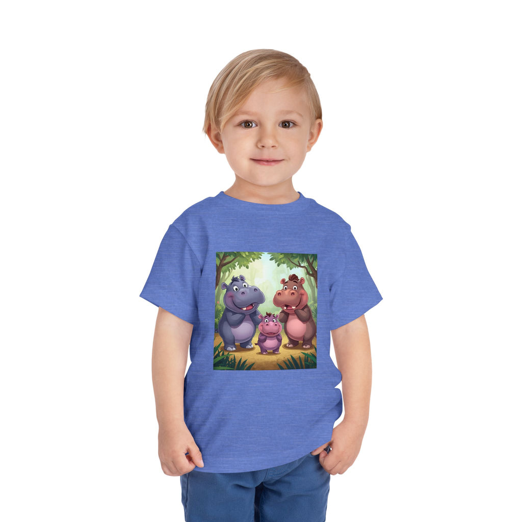 Hippo Cute Toddler Short Sleeve Tee