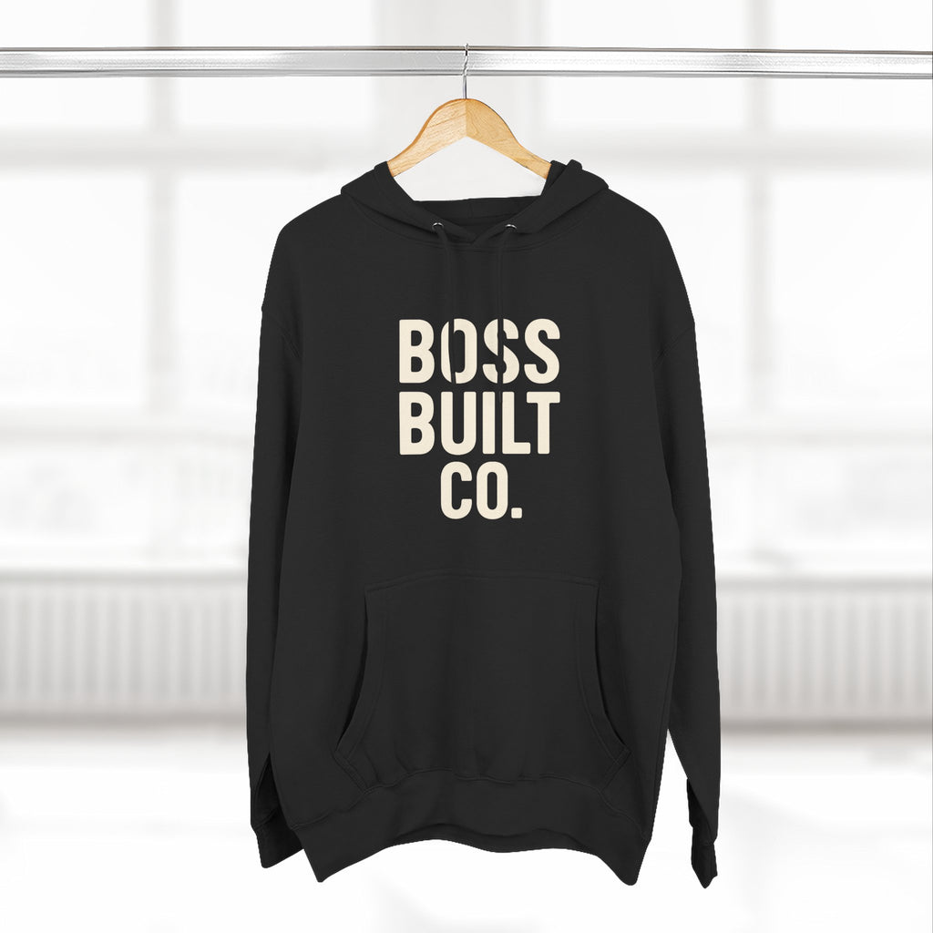 Boss Built Co. Hoodie — Motivational Graphic Pullover