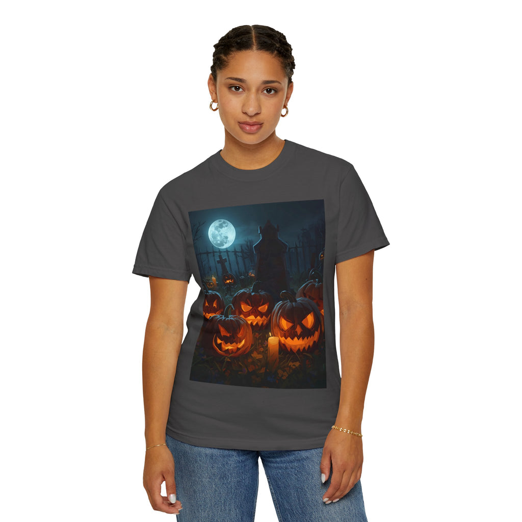 Halloween Pumpkin Unisex T-Shirt, Spooky Shirt, Fall Apparel, Halloween Costume, Casual Wear, Party Shirt