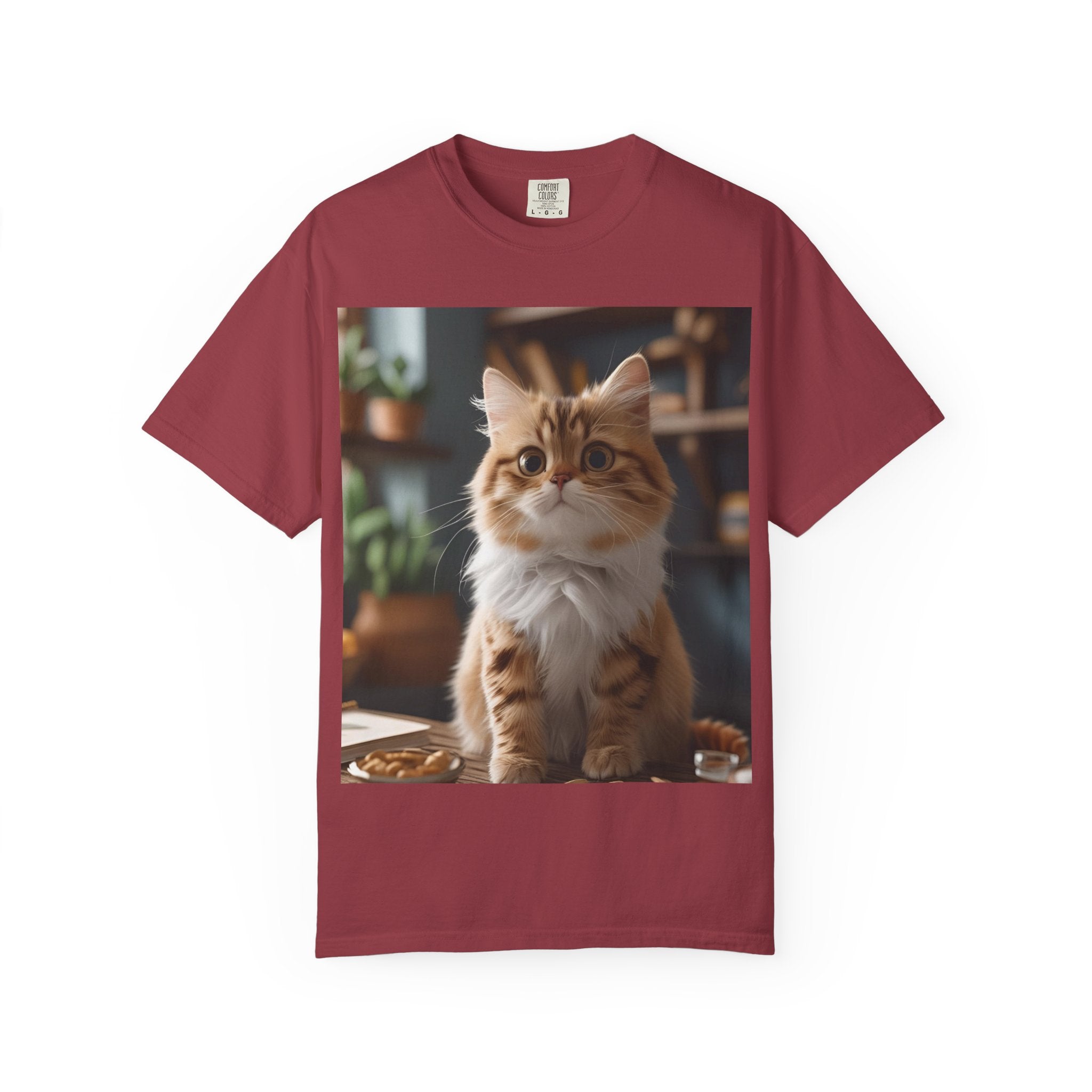 Adorable Cat Graphic T-shirt for Animal Lovers, Cute Pet Tee, Gift for Cat Owners, Casual Wear, Unisex Apparel