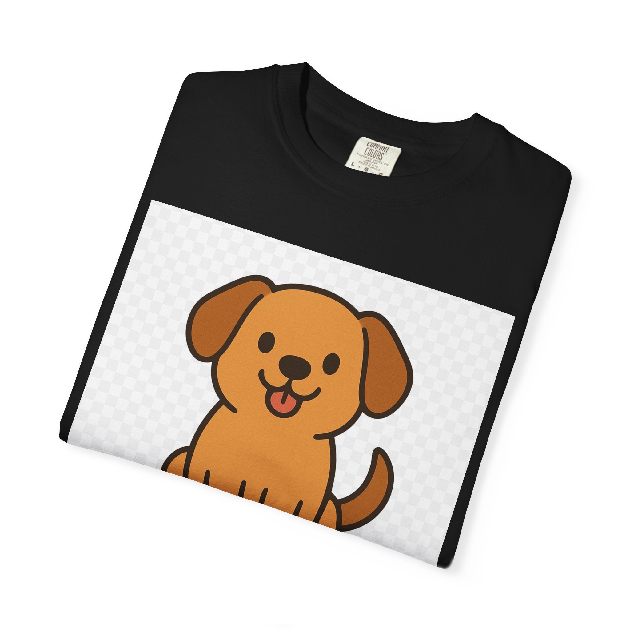 Dog Lover Garment-Dyed T-Shirt, Cute Animal Tee, Pet Parent Gift, Casual Dog Shirt, Unisex Doggy Apparel