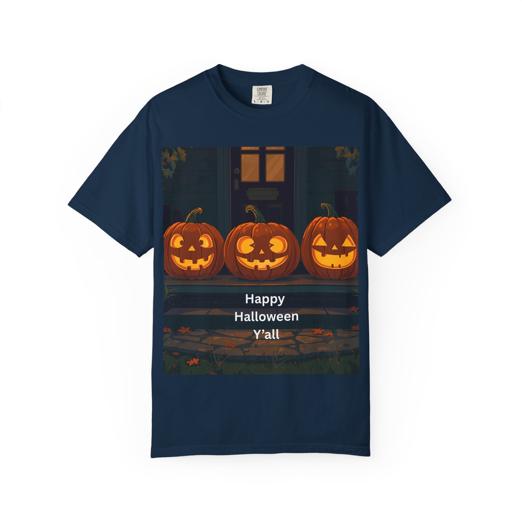 Happy Halloween Pumpkin Unisex T-shirt, Spooky Season Tee, Fall Festival Shirt, Pumpkin Graphic Top, Halloween Gift for Him/Her