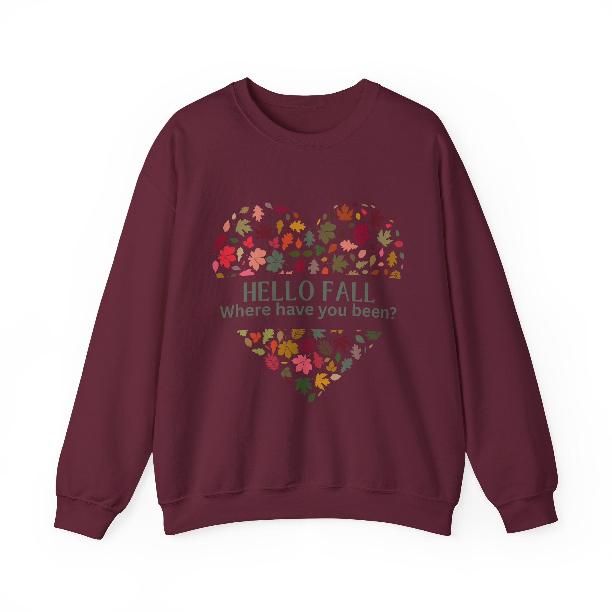 Fall Floral Sweatshirt - Cozy Fall Apparel, Autumn Gift, Seasonal Fashion, Cute Crewneck, Hello Fall Sweatshirt