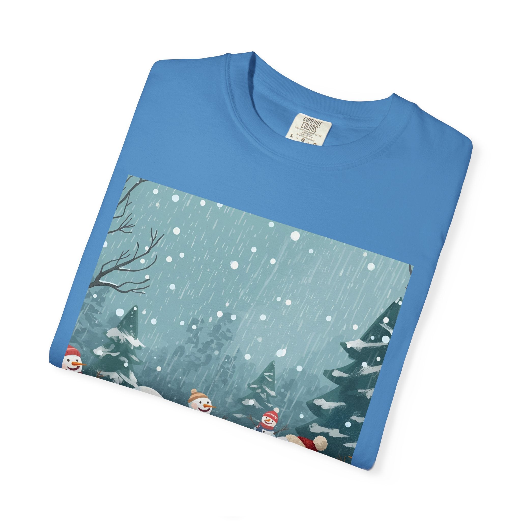 Festive Christmas Winter Wonderland Snowman T-shirt | Holiday Tee, Christmas Apparel, Gift for Him/Her, Graphic Shirt, Seasonal Fashion