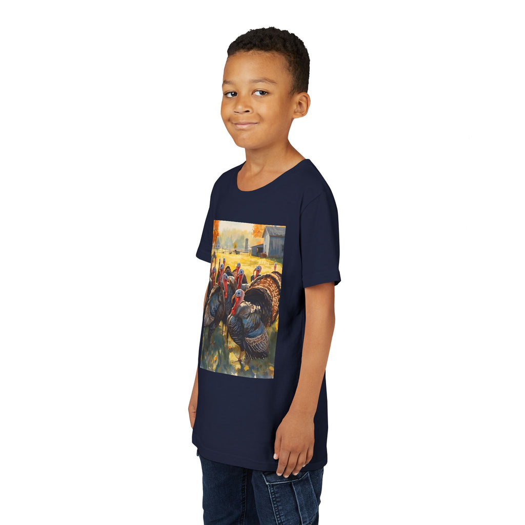 Thanksgiving Turkey Youth Short Sleeve Tee