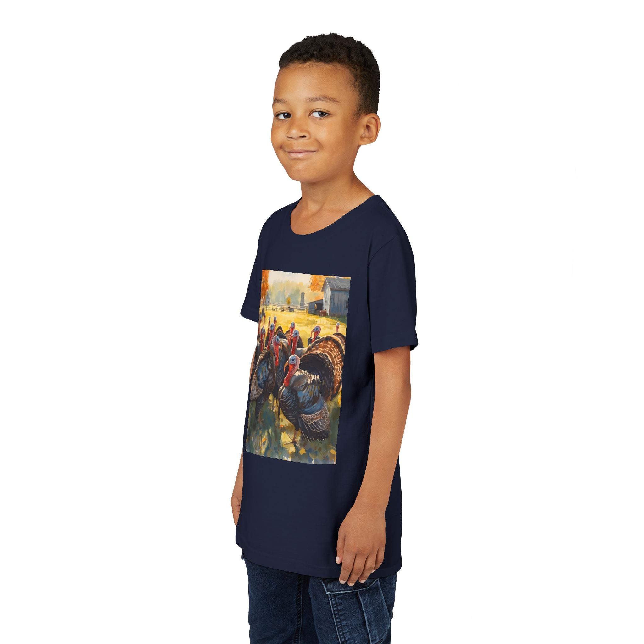 Thanksgiving Turkey Youth Short Sleeve Tee