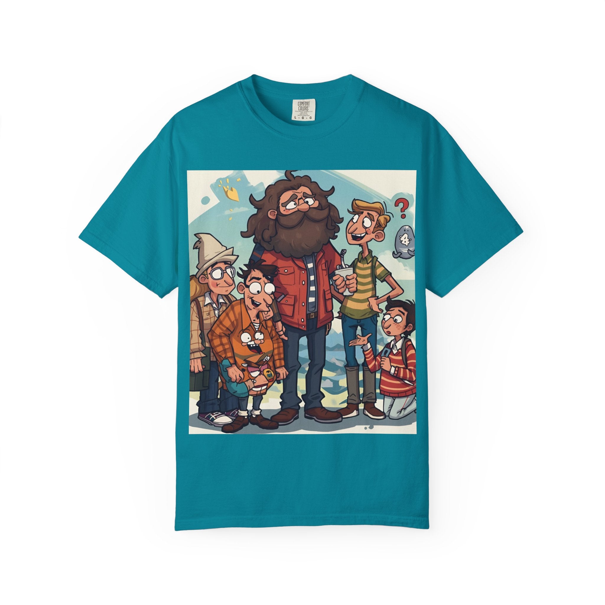 Charming Cartoon Graphic Tee, Fun Unisex T-shirt for Casual Wear, Unique Gift Ideas for Holidays, Family Gatherings, Cartoon Lovers, [...]