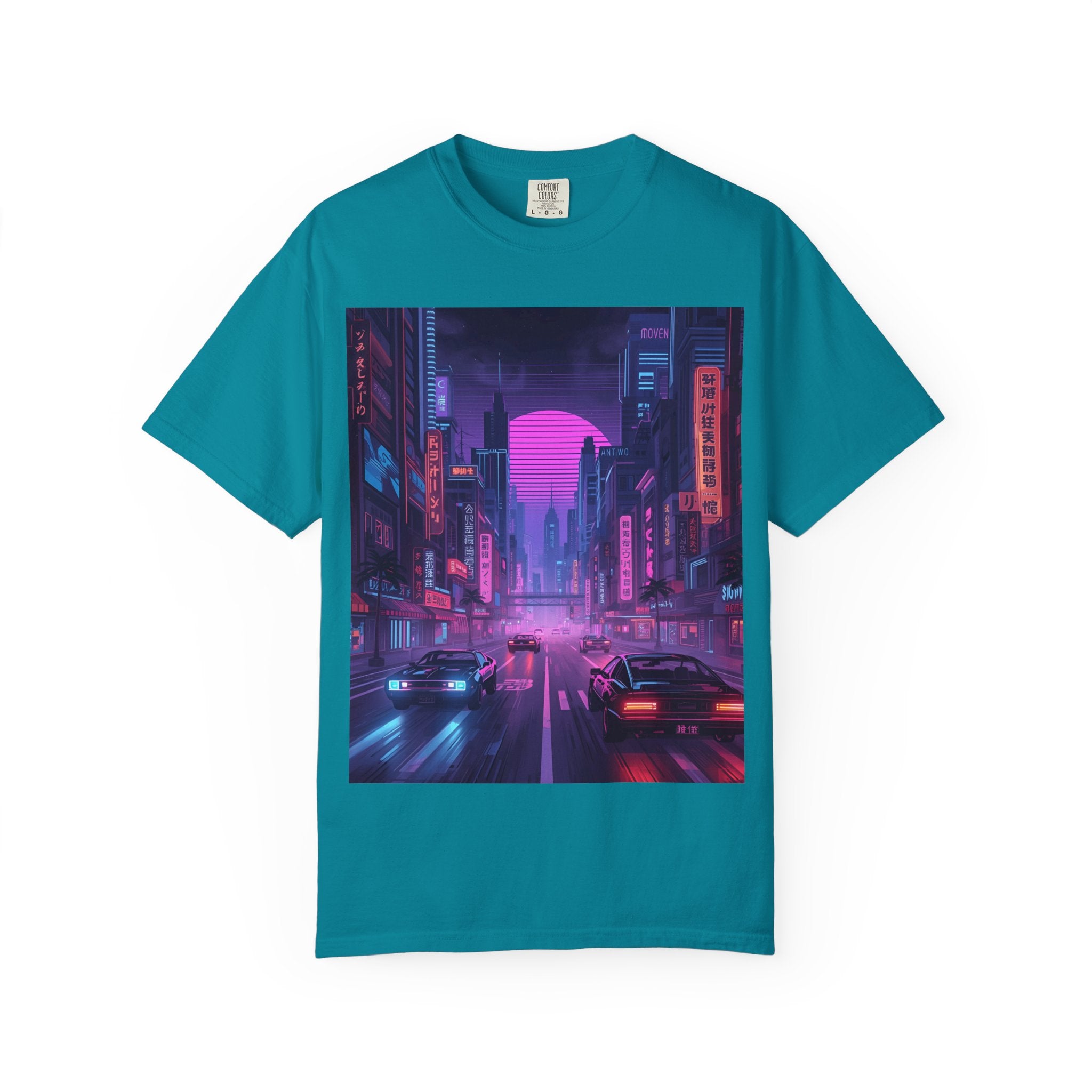 Futuristic City Unisex T-Shirt, Trendy Graphic Tee, Streetwear Style, Perfect for Gifts, Casual Wear, Summer Vibes