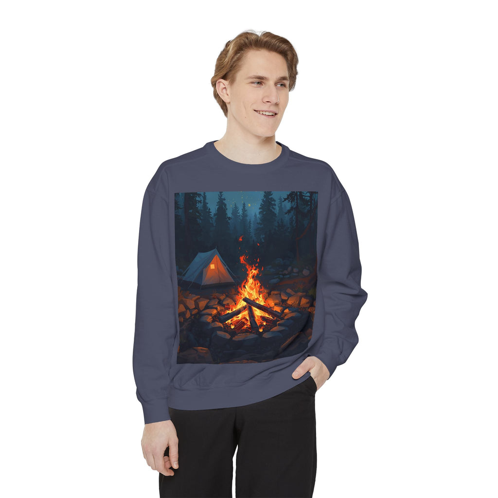Cozy Campfire Unisex Garment-Dyed Sweatshirt