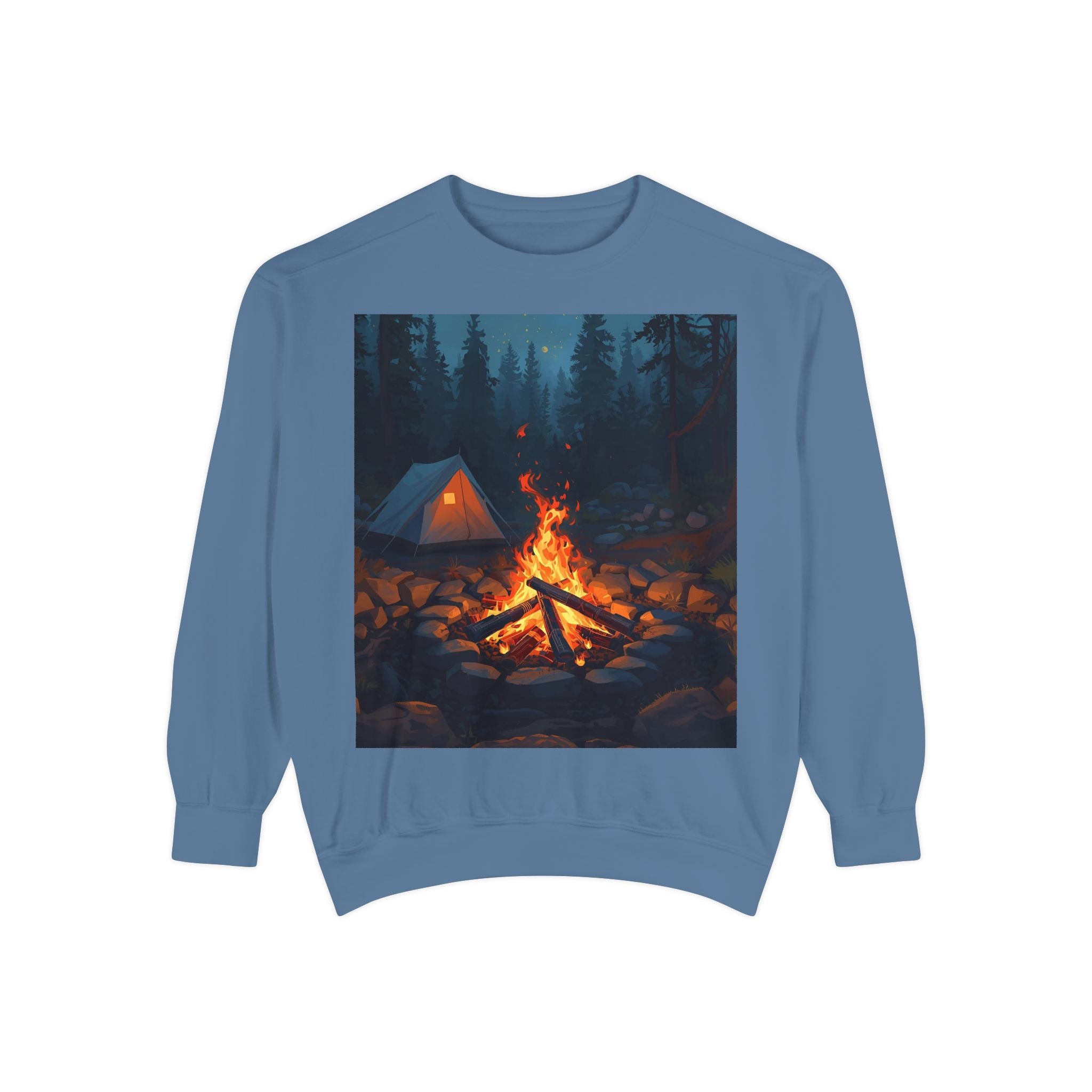 Cozy Campfire Unisex Garment-Dyed Sweatshirt