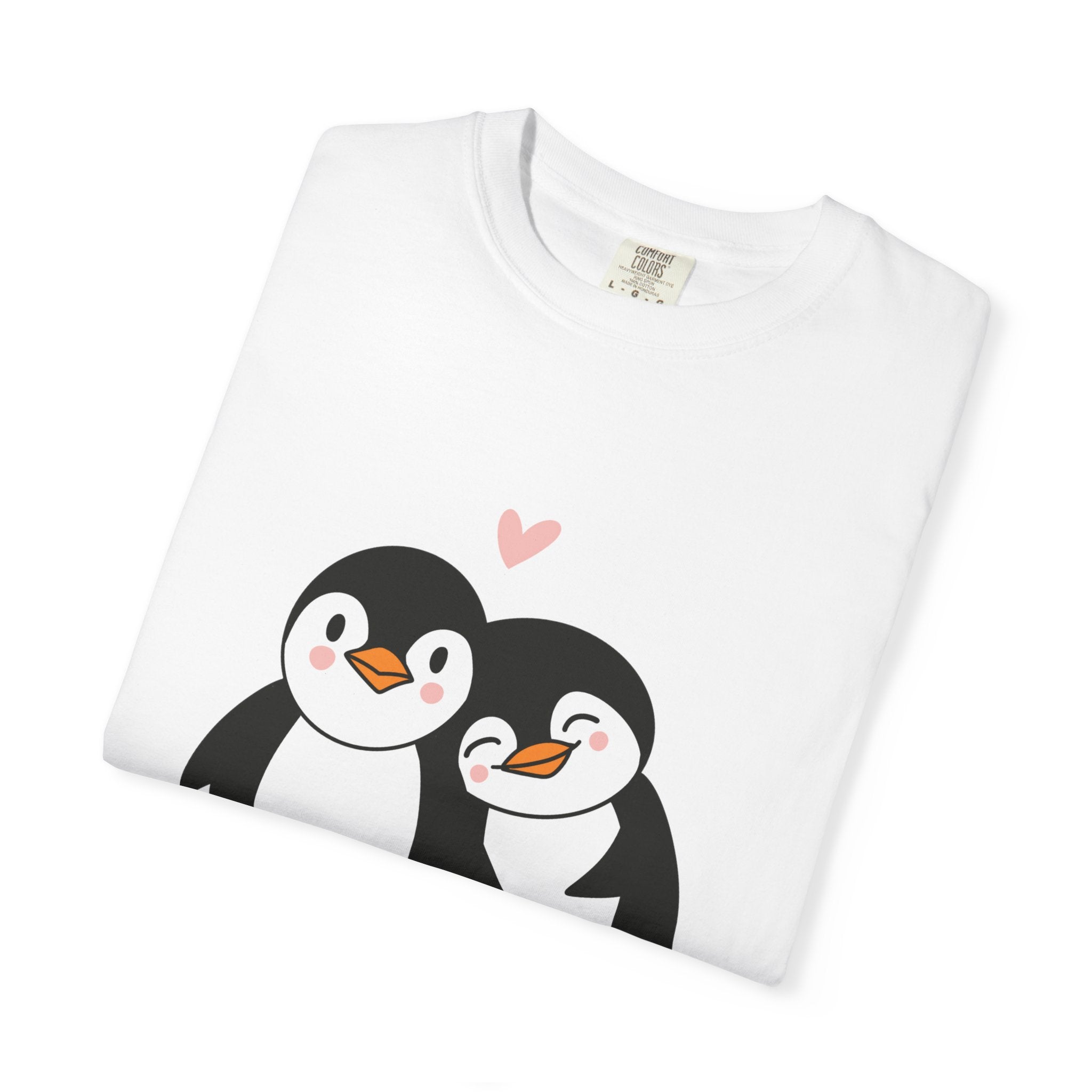 Cute Penguin Couples T-shirt, Valentine's Gift, Relationship Shirt, Birthday Present, Unisex T-Shirt, Love Apparel