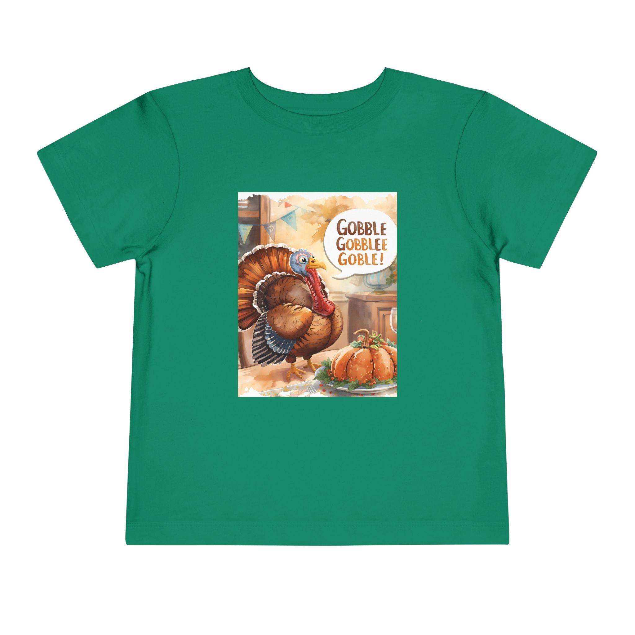 Thanksgiving Turkey Toddler Short Sleeve Tee
