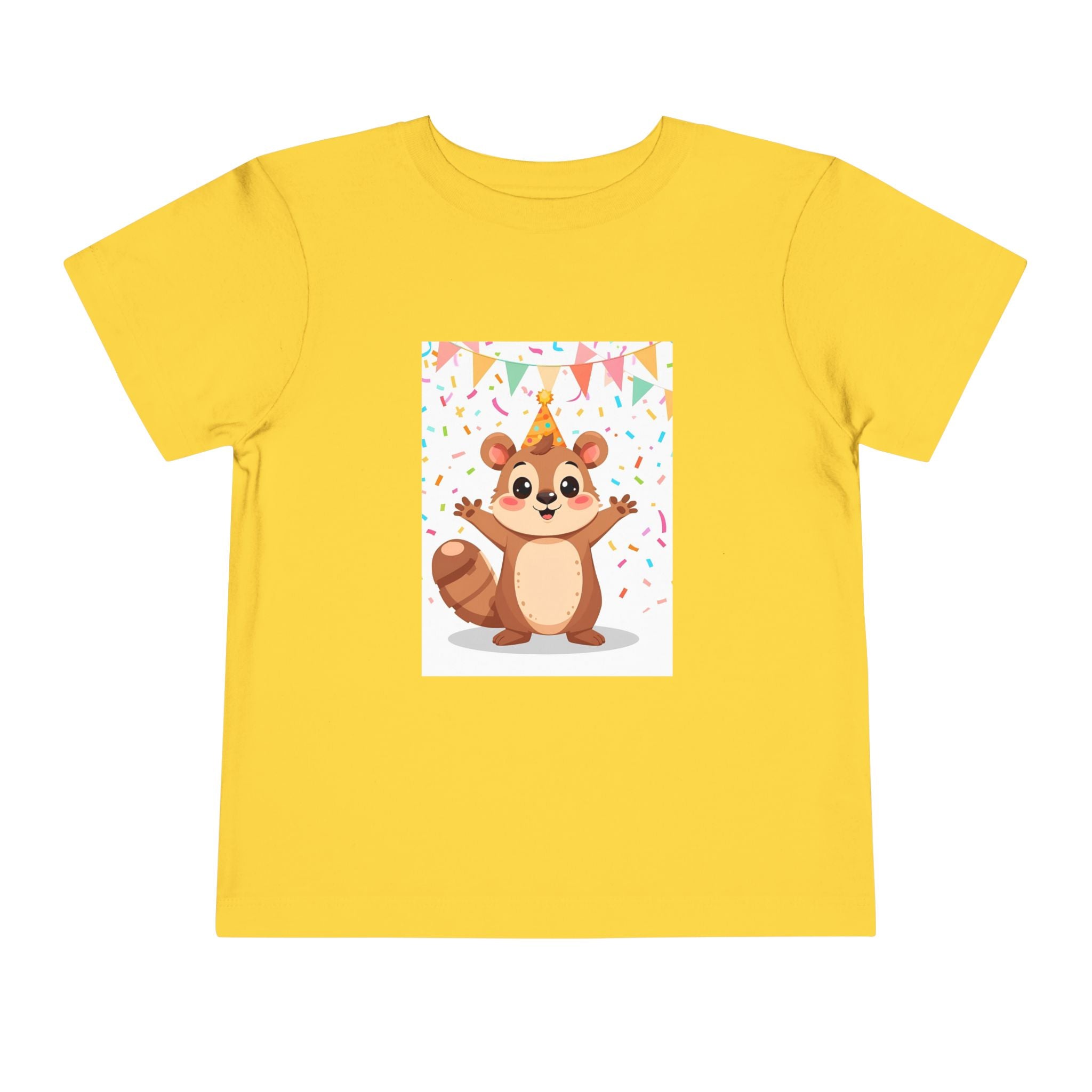 Party Animal With Squirl Toddler Short Sleeve Tee