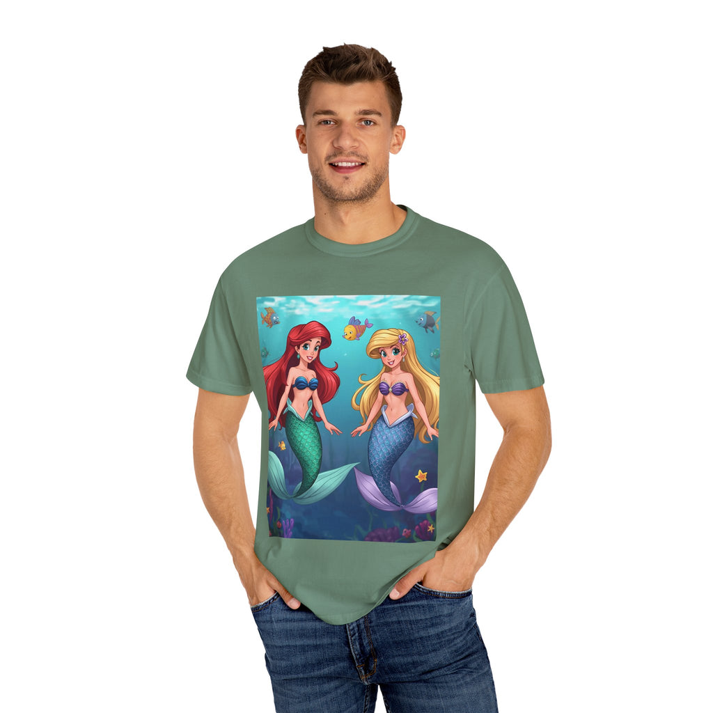Mermaid Friends T-Shirt, Colorful Underwater Theme Tee, Gift for Sea Lovers, Perfect for Summer, Birthday Present, Beachwear