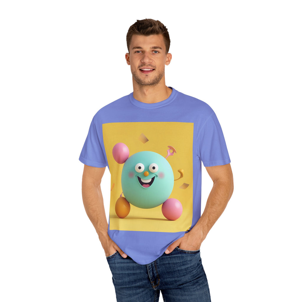 Playful Colorful Cartoon T-Shirt, Fun Graphic Tee, Summer Casual Wear, Gift for Kids and Adults, Birthday Party Outfit, Unique Design