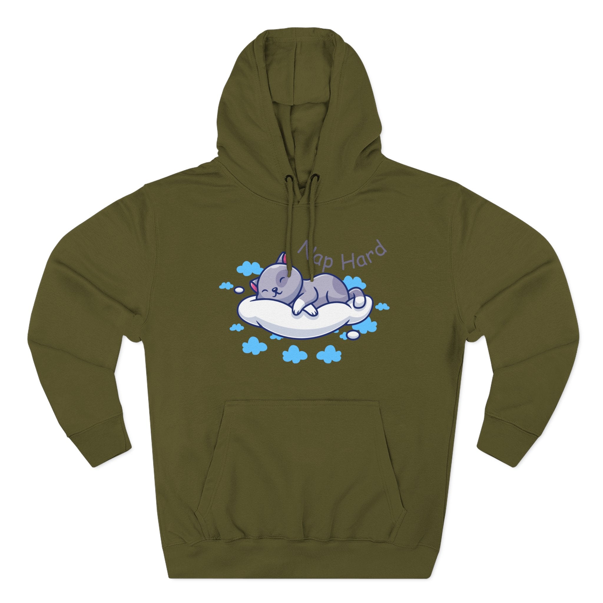 Cozy Cat Nap Hoodie - Perfect for Pet Lovers, Chill Days, Cozy Nights, Birthday Gift, Cat Pajama