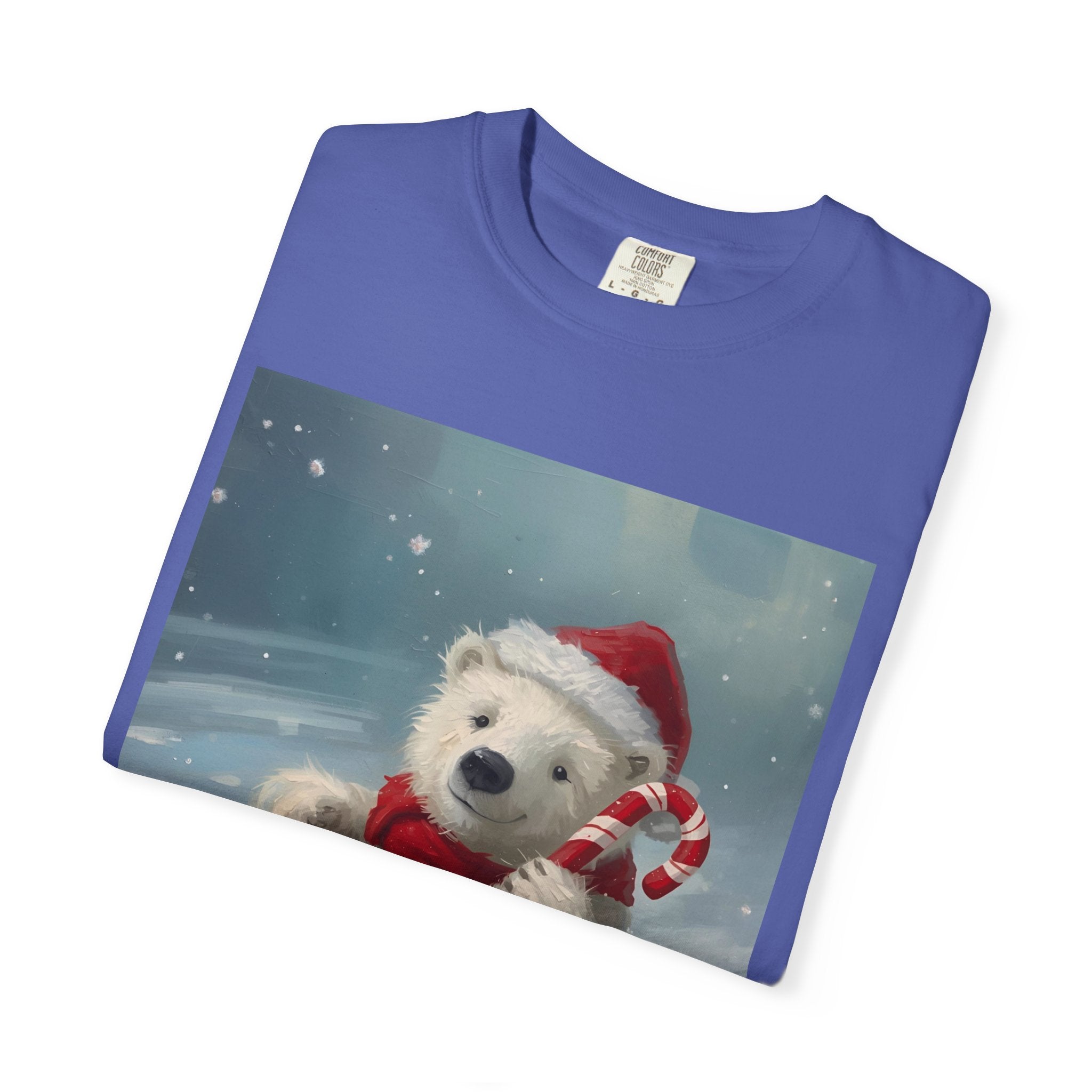 Cozy Christmas Bear T-Shirt, Winter Apparel, Holiday Gift, Family Matching Tee, Cute Polar Bear Design, Festive Outfit
