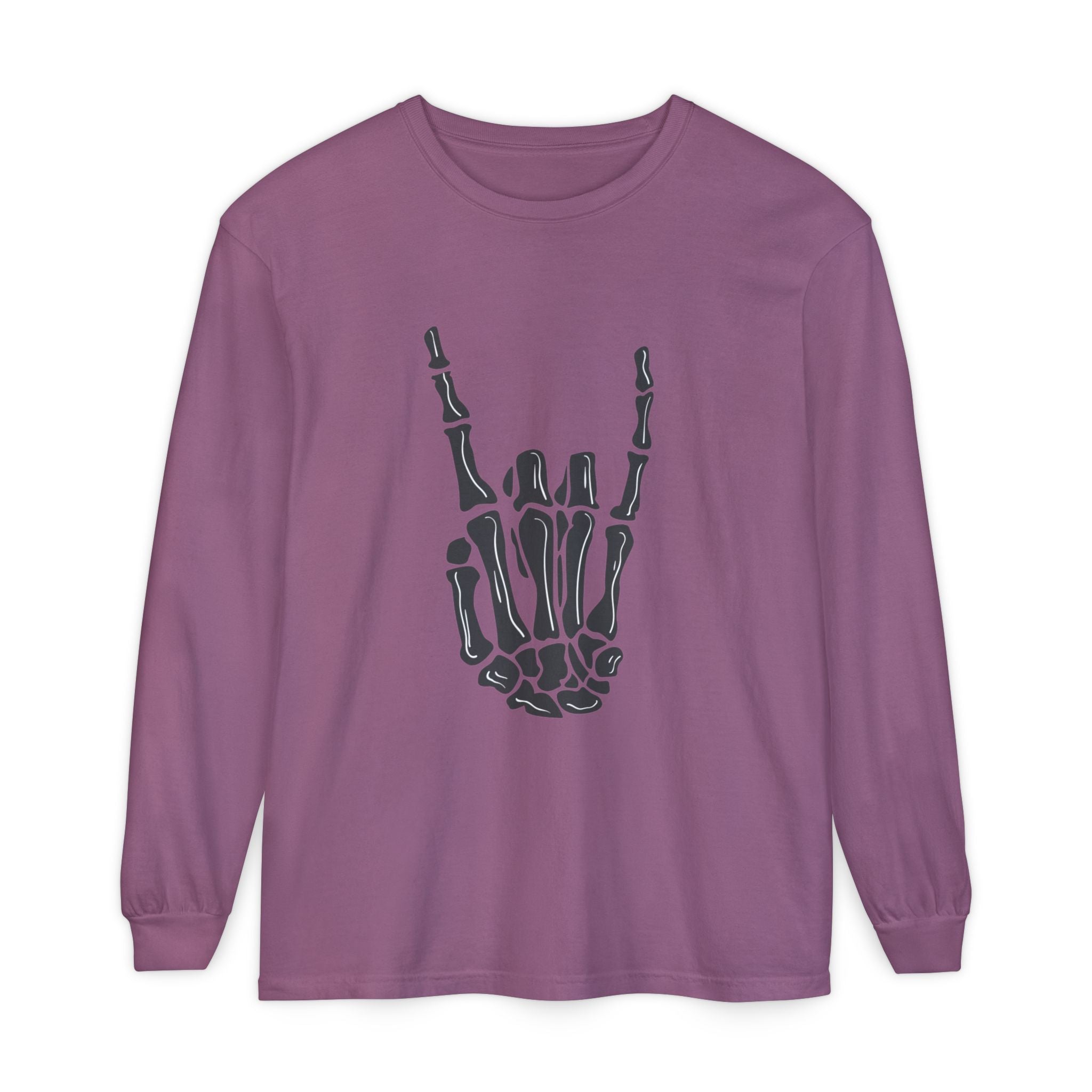 Rock On Unisex Garment-dyed Long Sleeve T-Shirt