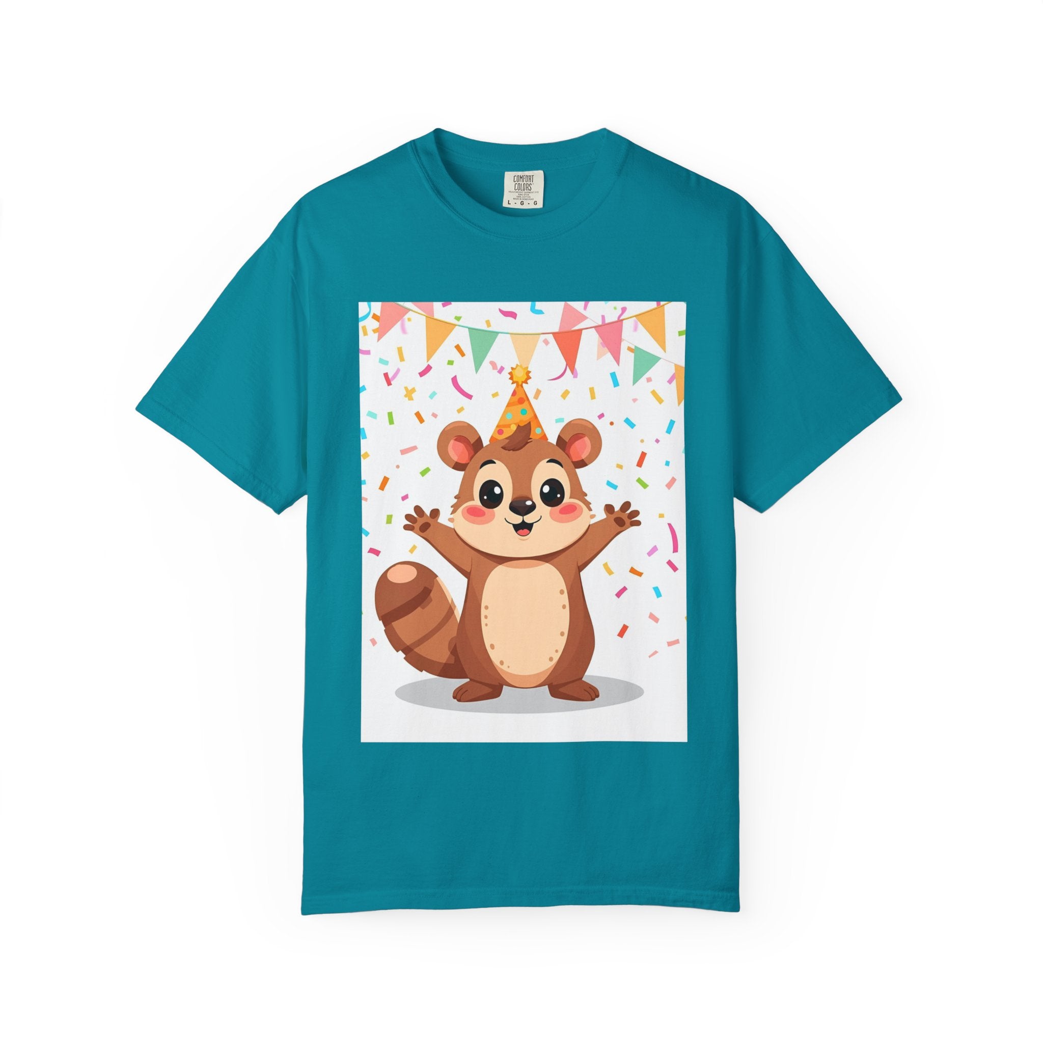 Adorable Party Animal Squirl T-Shirt - Birthday Gift, Unisex Tee, Celebration Apparel, Cute Animal Print, Fun Gift Idea