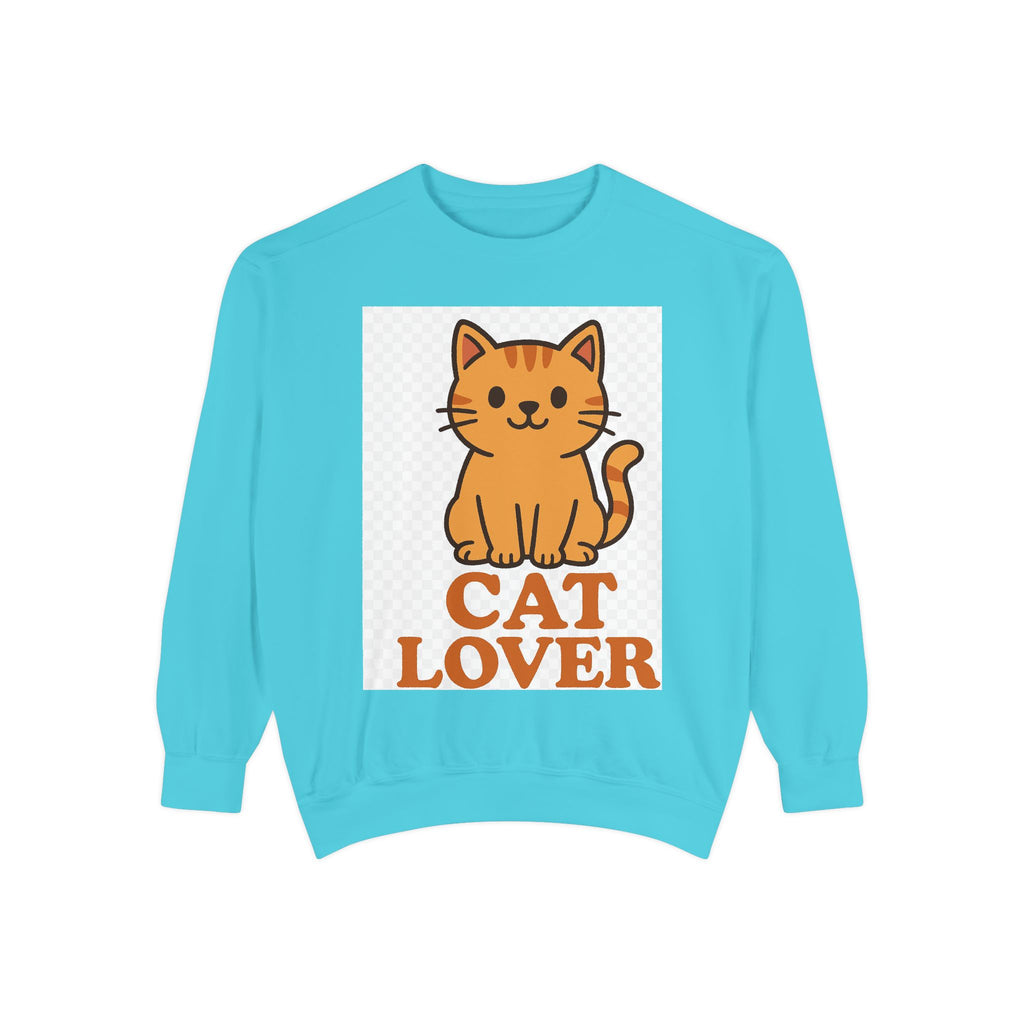 Cat Lover Unisex Garment-Dyed Sweatshirt