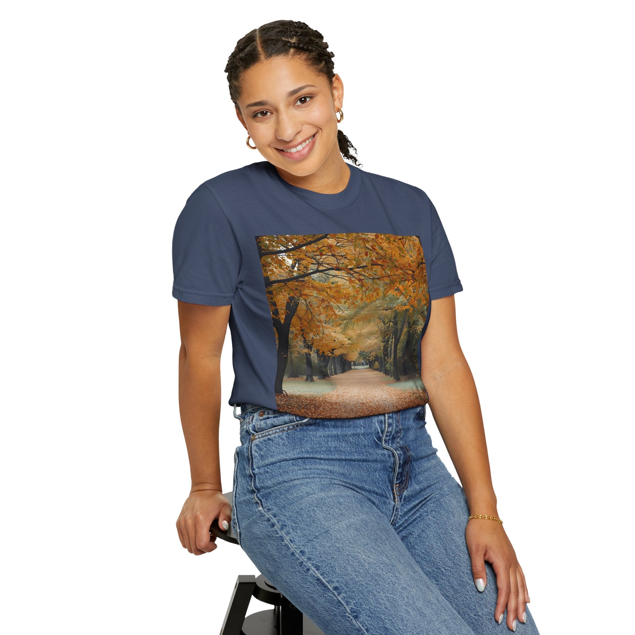 Autumn Pathways Unisex T-Shirt - Cozy Fall Vibes, Nature Lover's Tee, Seasonal Style, Perfect for Thanksgiving, Outdoors Events