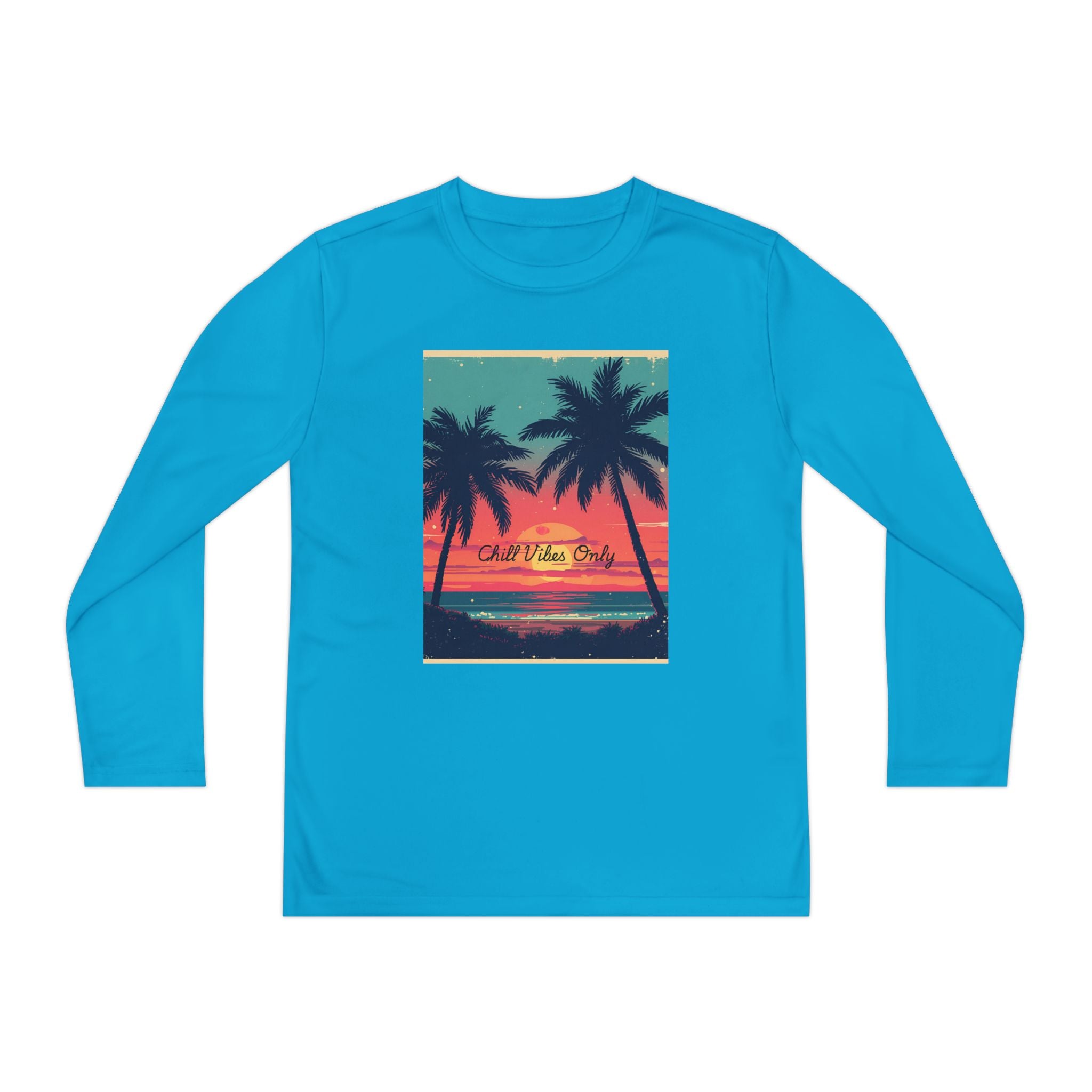 Tropical Sunset Youth Long Sleeve Competitor Tee