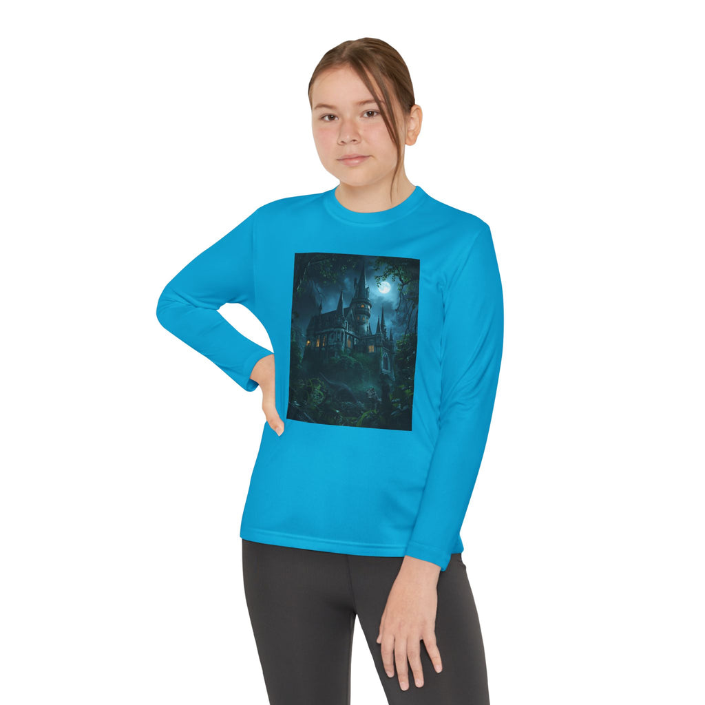Mystical Night Scene Youth Long Sleeve Competitor Tee