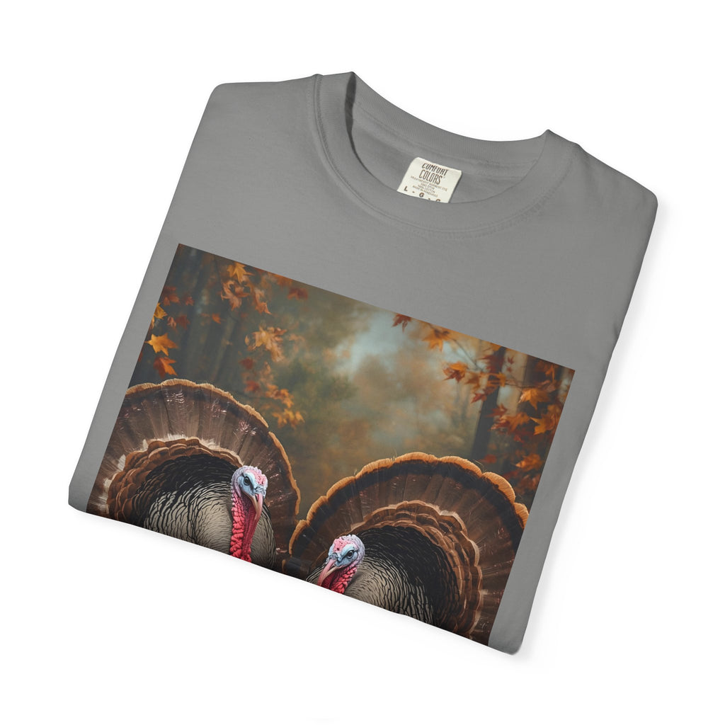 Thanksgiving Turkey Graphic Tee, Unisex Gift for Fall, Harvest Party Shirt, Cute Casual Outfit, Family Gathering Apparel