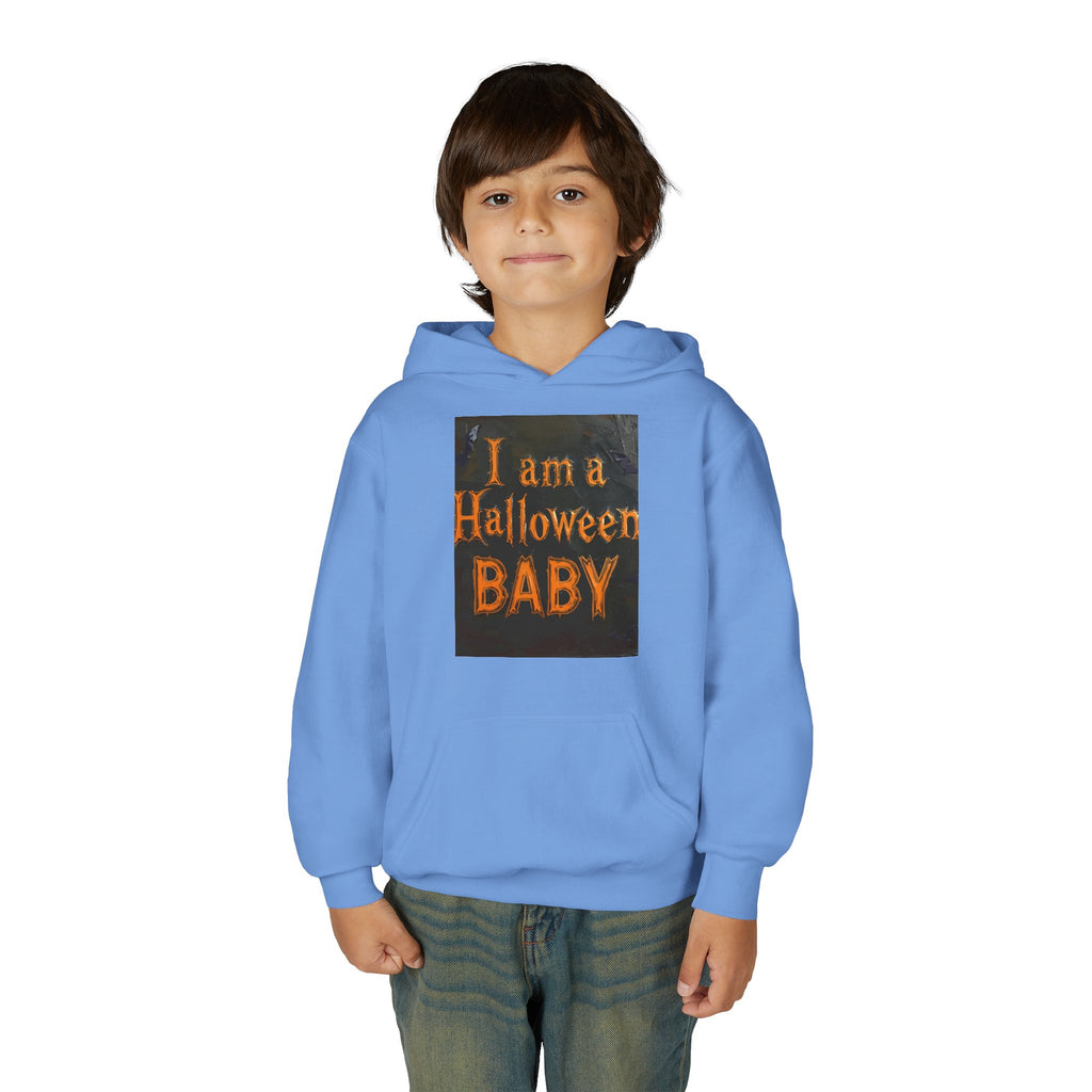 I Am A Halloween Baby Youth Heavy Blend Hooded Sweatshirt