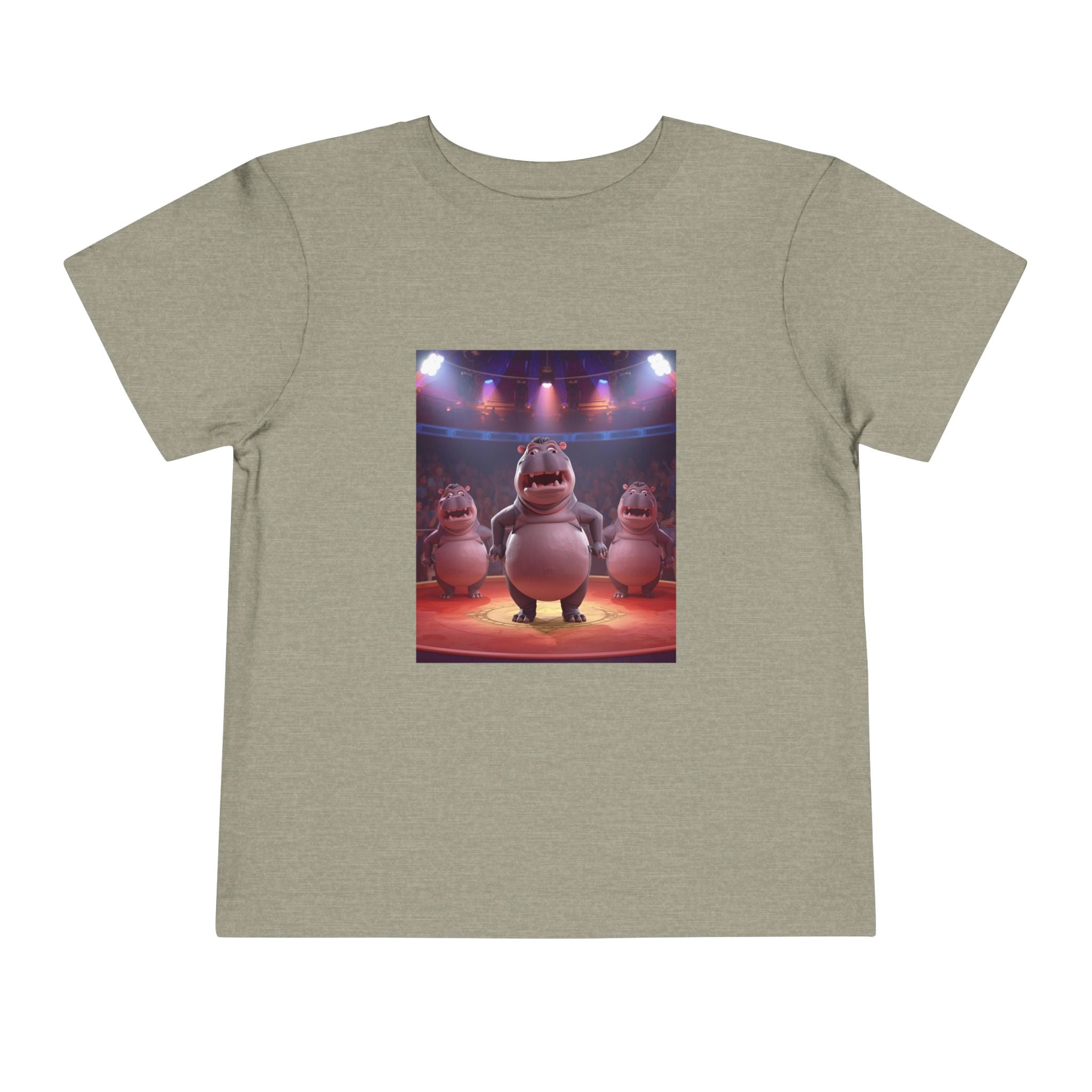 Hippo Funny Toddler Short Sleeve Tee