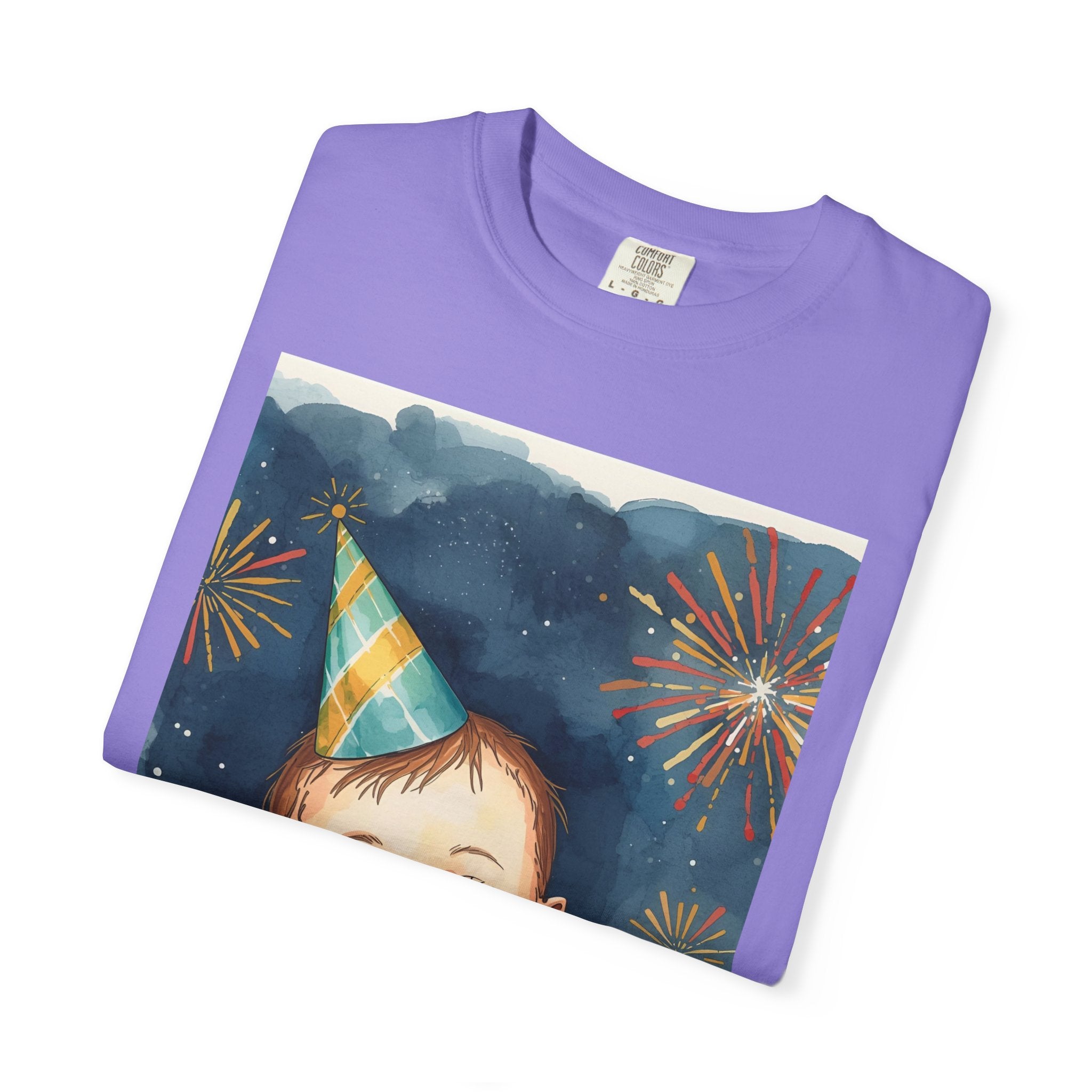 New Year's Baby T-Shirt, Unisex Garment-Dyed Tee, Cute Holiday Shirt, Baby Celebration Apparel, Party Outfit, New Year Gift