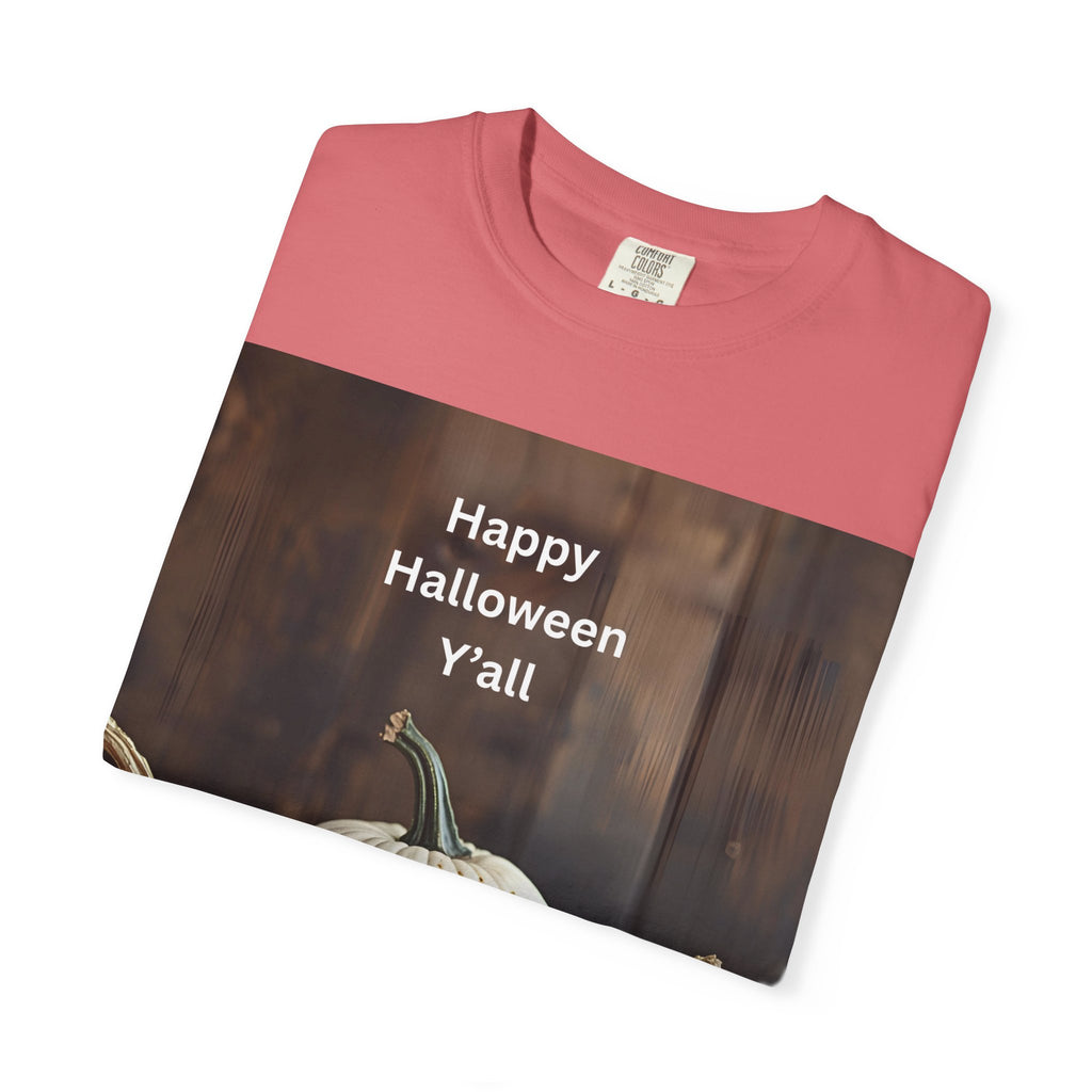 Happy Halloween Unisex T-Shirt, Casual Fall Tee, Halloween Gift, Pumpkin Shirt, Autumn Apparel, Holiday Style