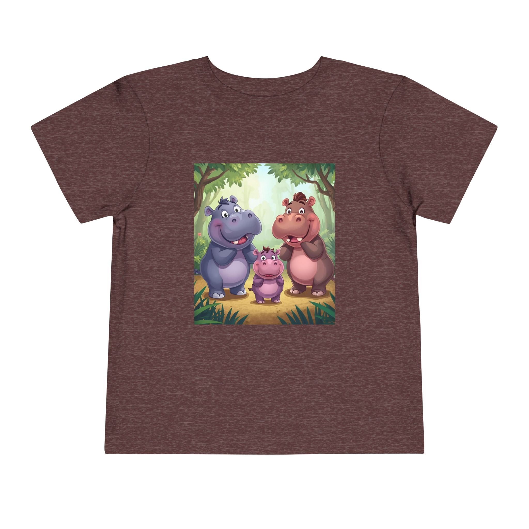 Hippo Cute Toddler Short Sleeve Tee