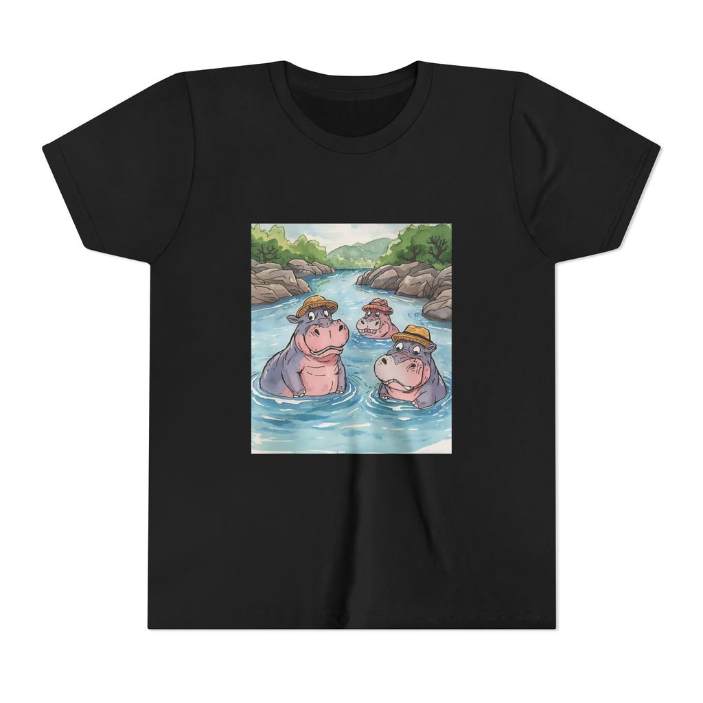 Hippo Cute Youth Short Sleeve Tee