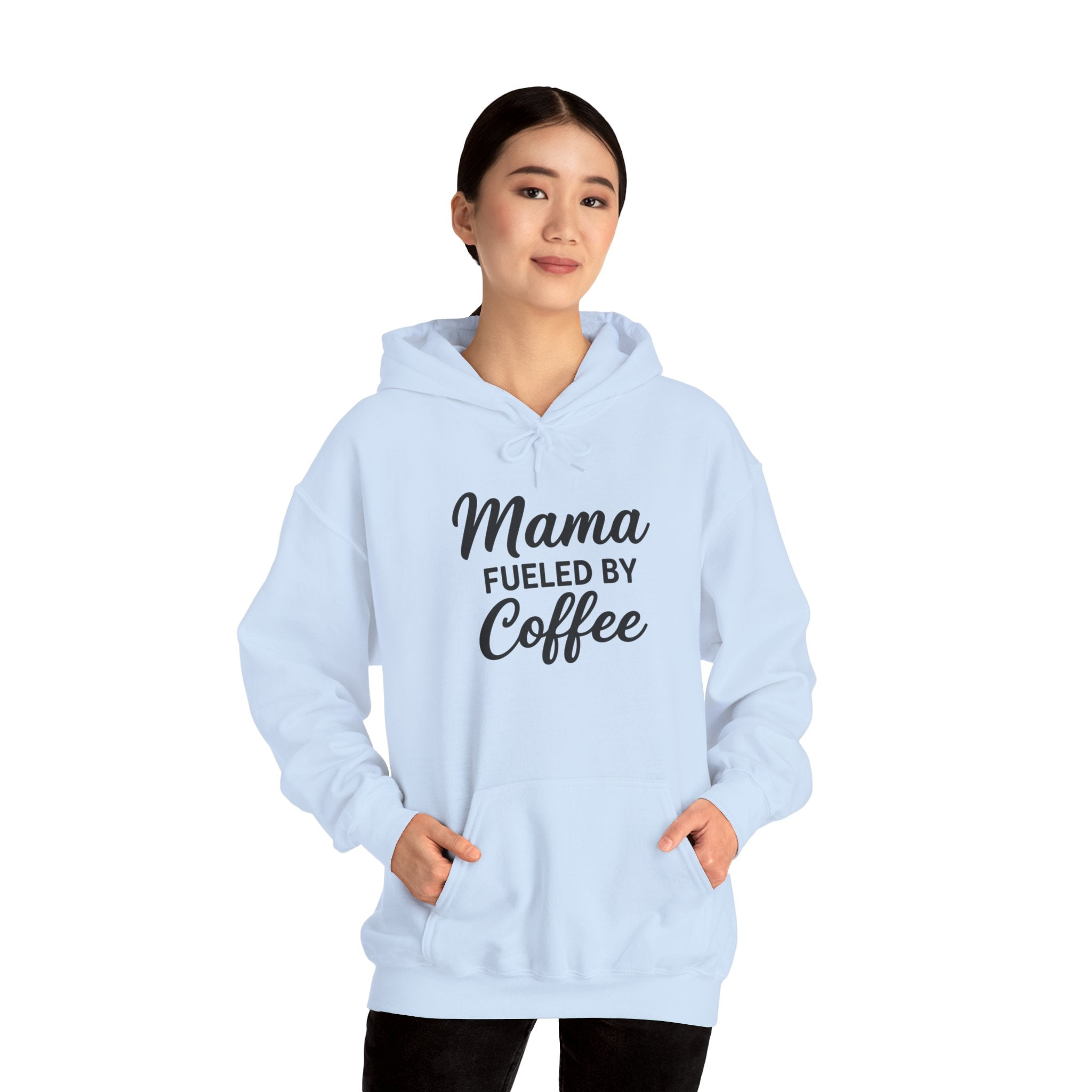 Mama Mode Mama Fueled By Coffee Hoodie — Mothers Coffee Lover Pullover