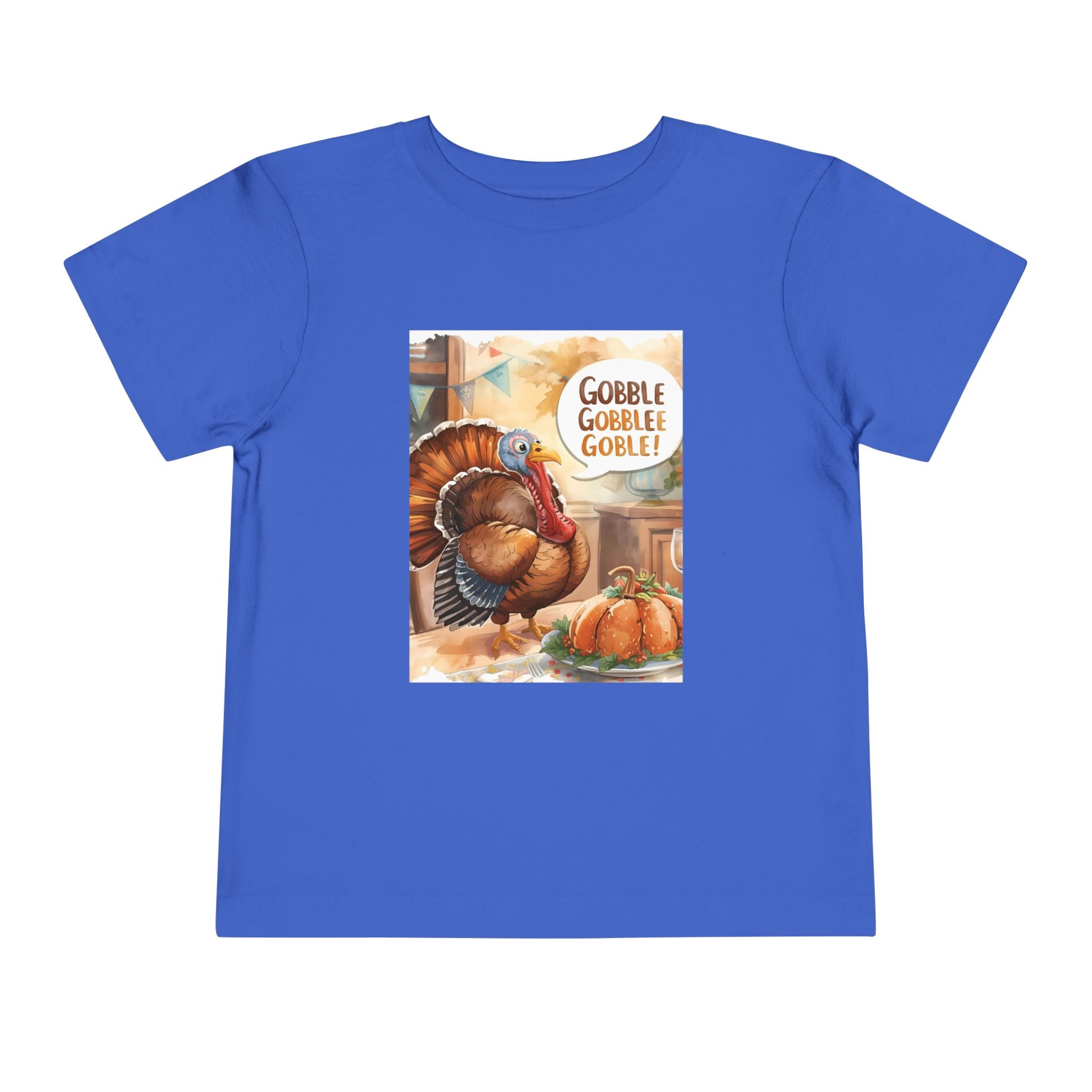 Thanksgiving Turkey Toddler Short Sleeve Tee