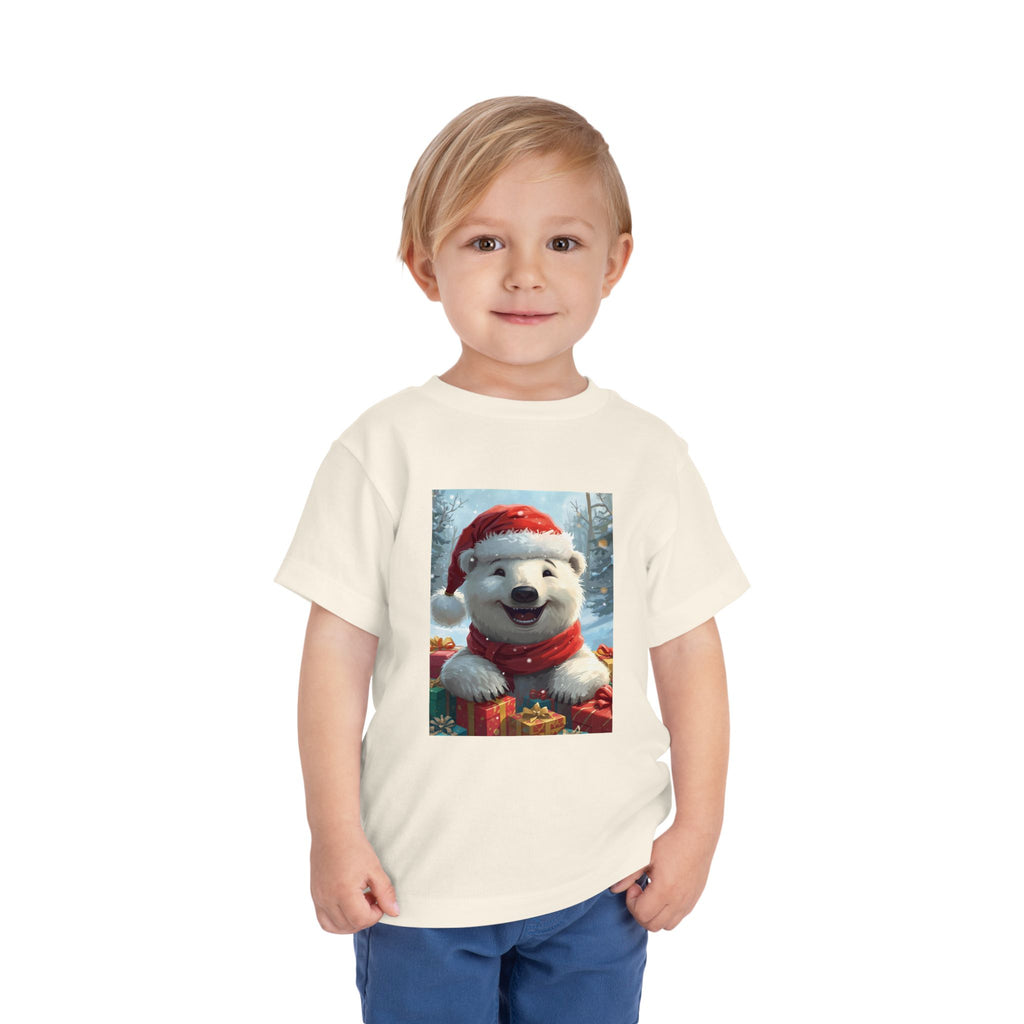 Christmas Bear Toddler Short Sleeve Tee