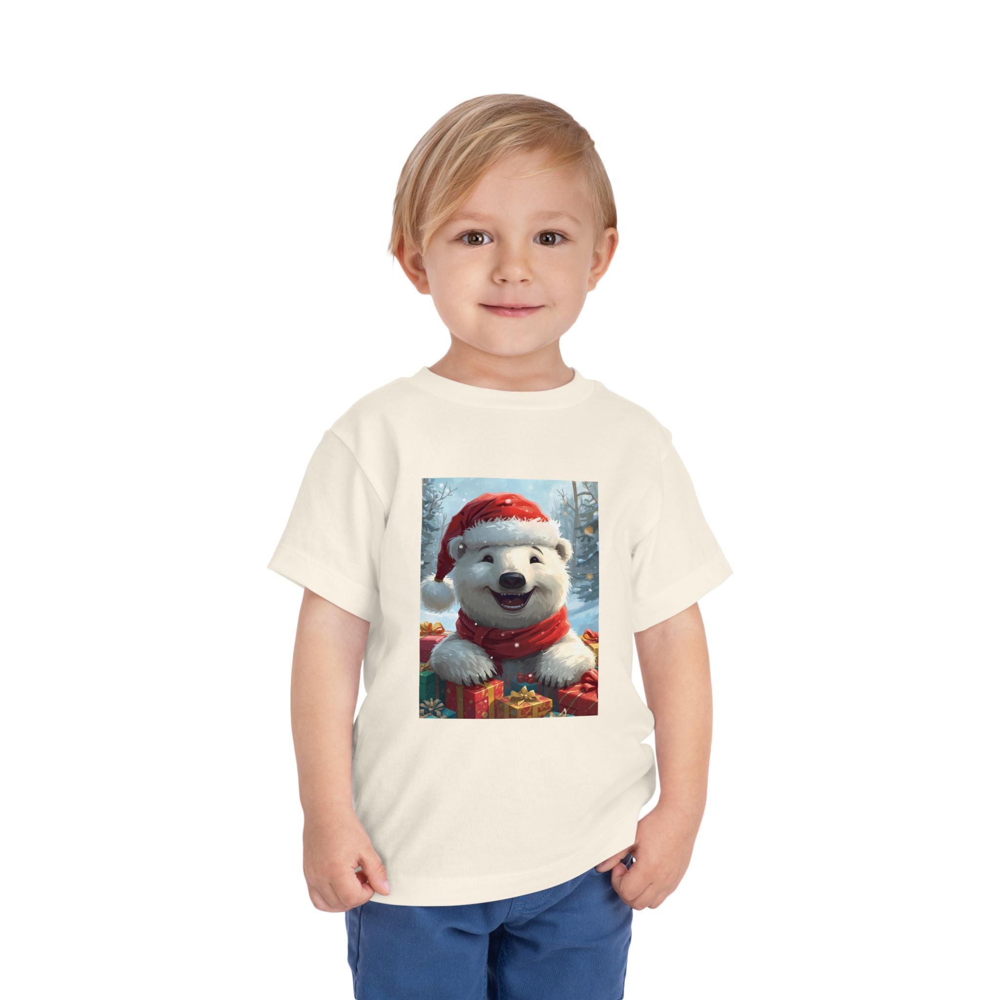 Christmas Bear Toddler Short Sleeve Tee