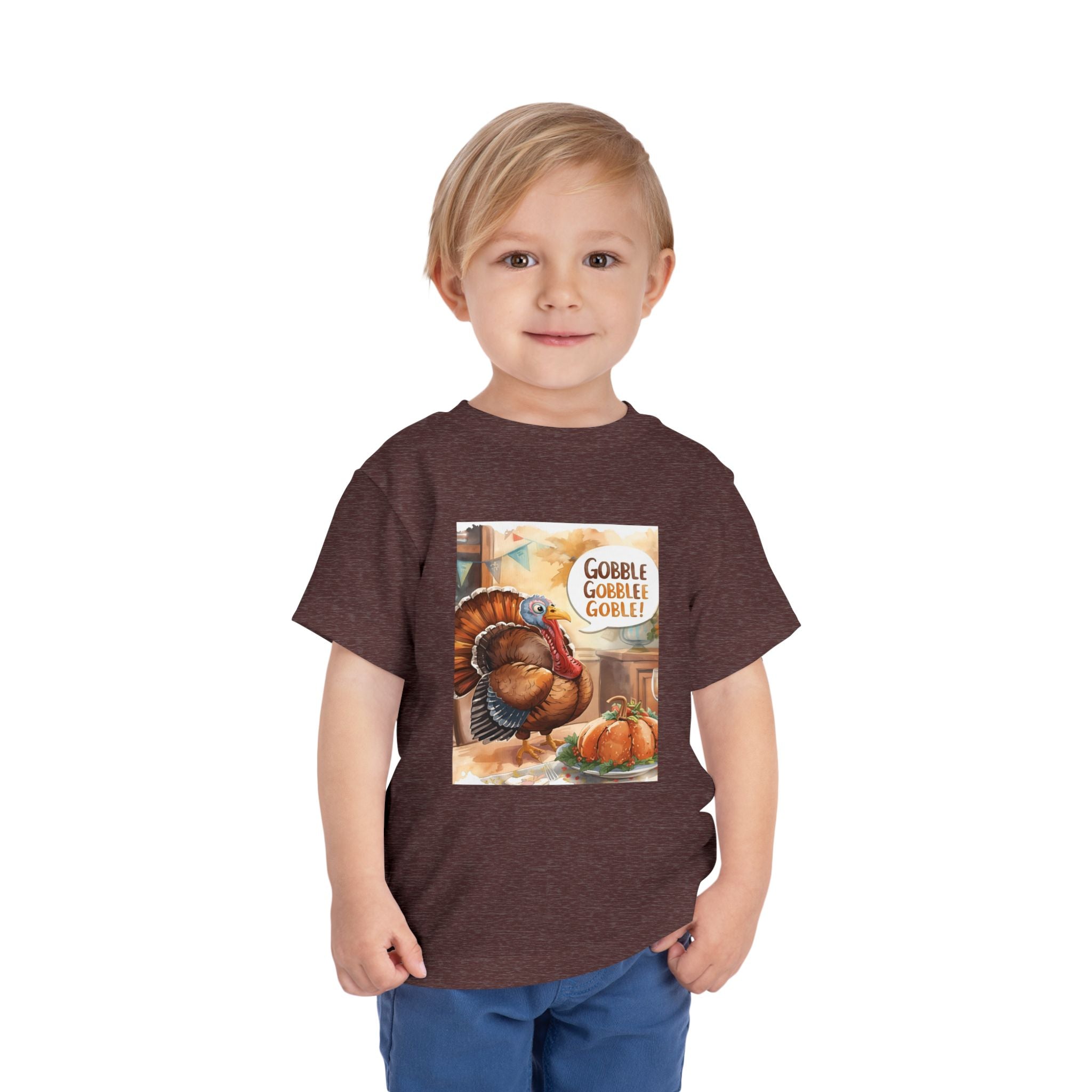 Thanksgiving Turkey Toddler Short Sleeve Tee