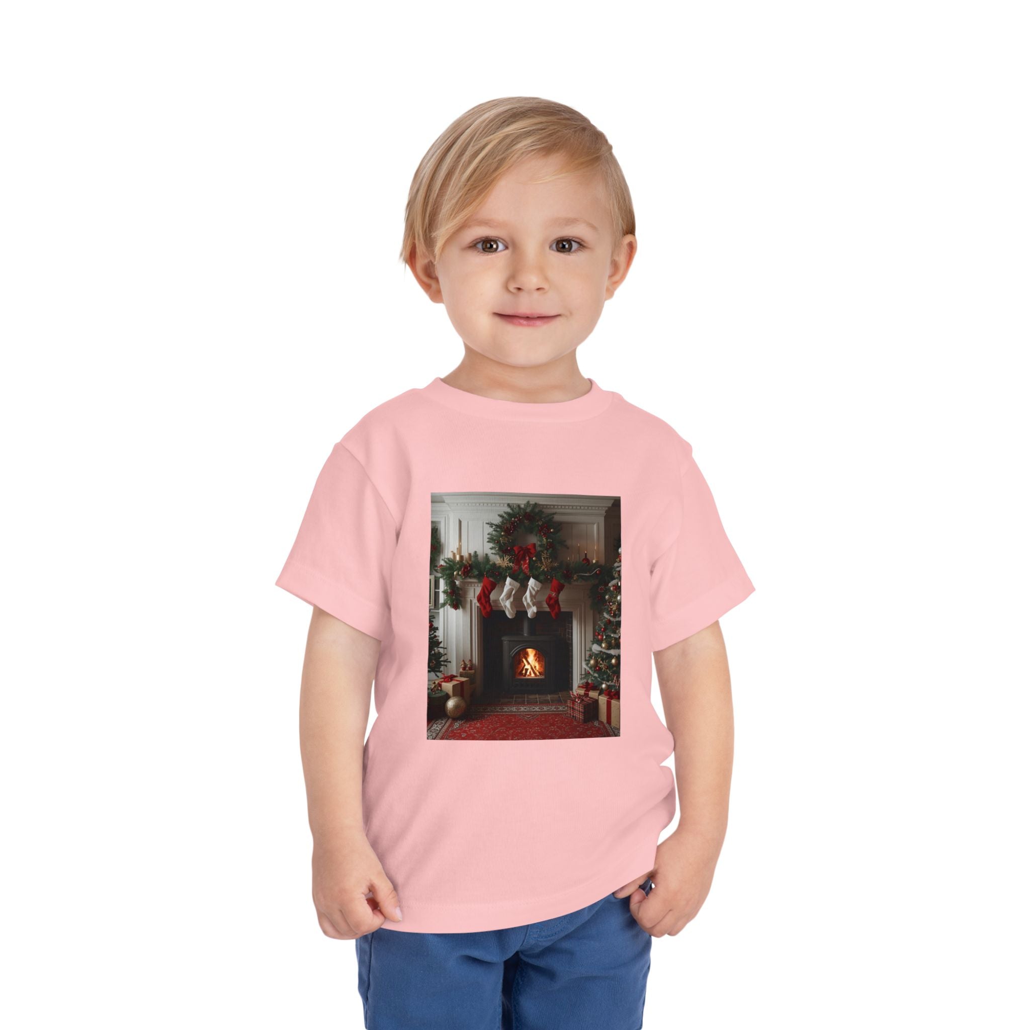 Cozy Christmas Toddler Tee, Holiday Kids Shirt, Cute Winter Tee, Toddler Christmas Outfit, Festive Short Sleeve Shirt